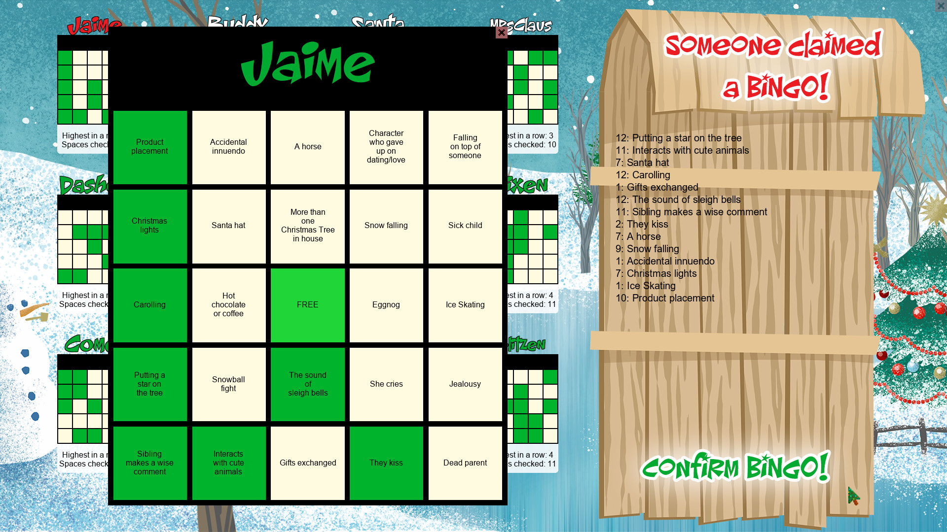 Christmas Movie Bingo screenshot 5