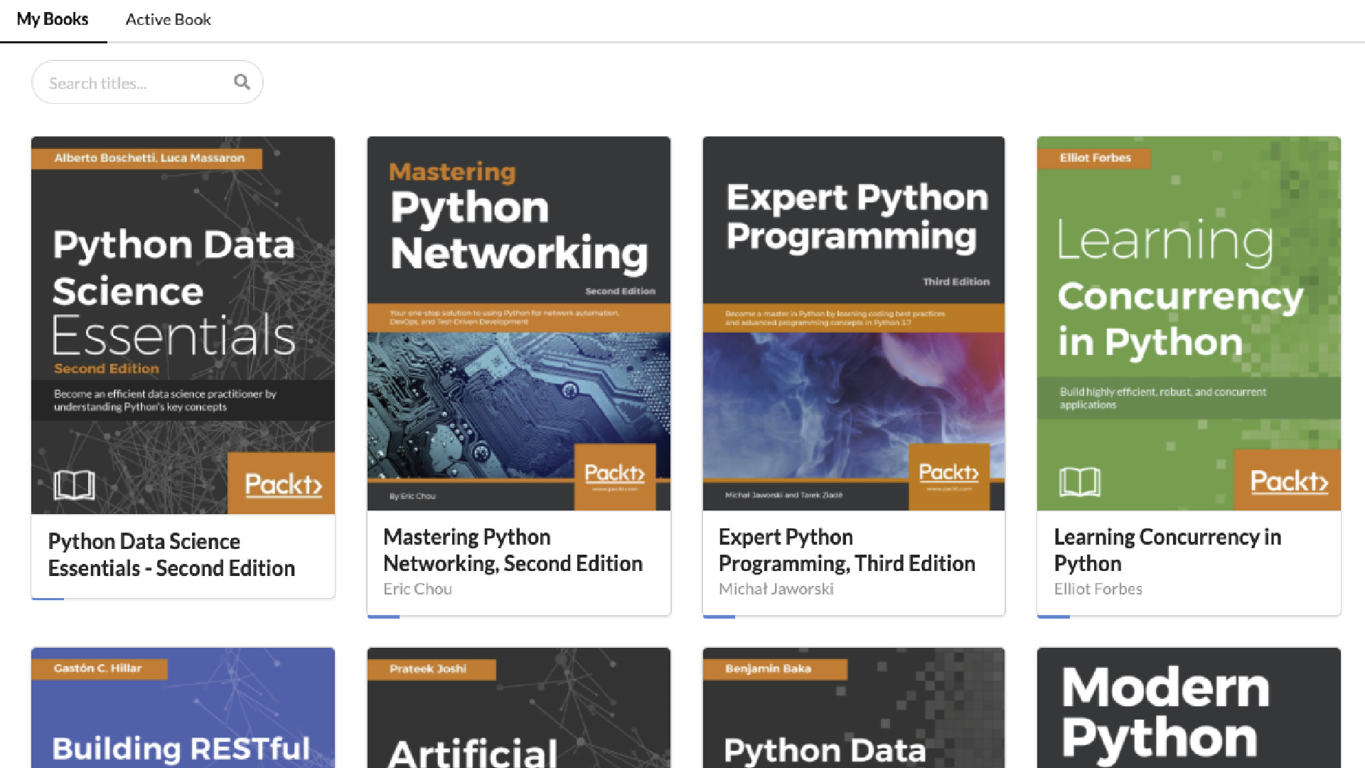 Bookshelf screenshot 2