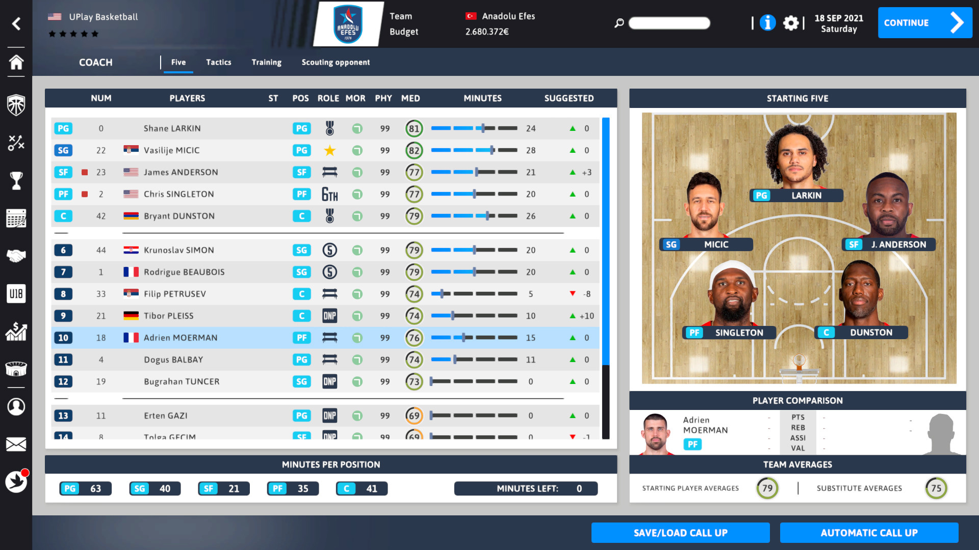 International Basketball Manager 22 screenshot 13