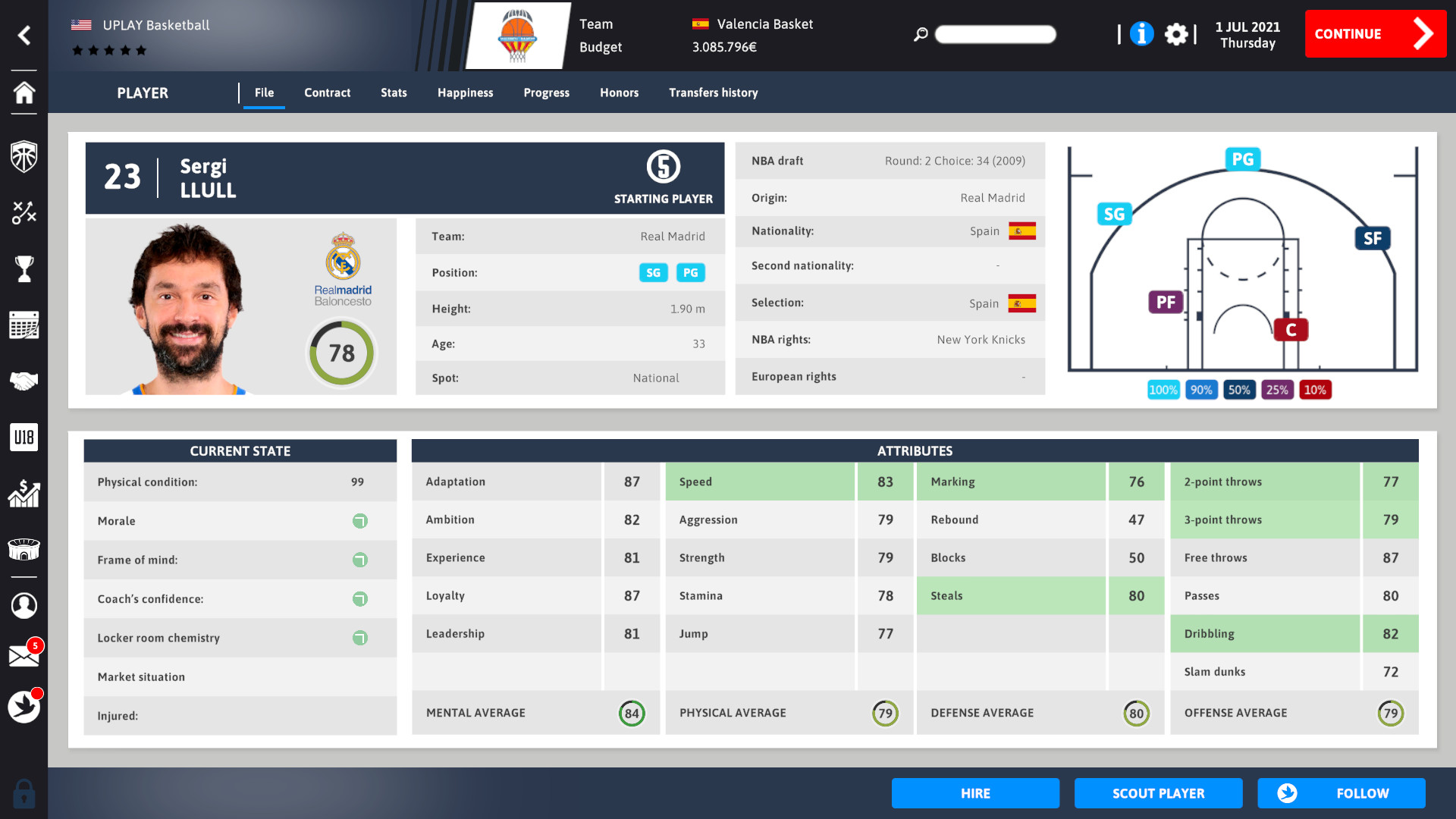 International Basketball Manager 22 screenshot 7