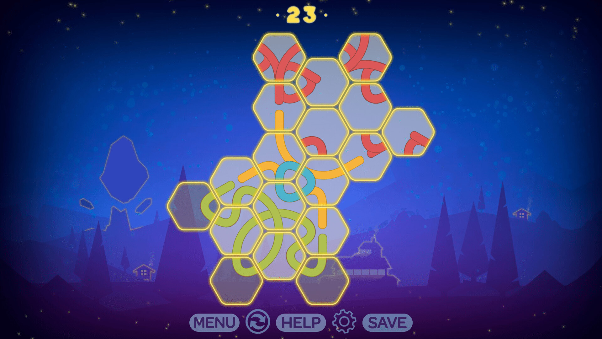 Puzzle - LINES AND KNOTS 2 screenshot 2