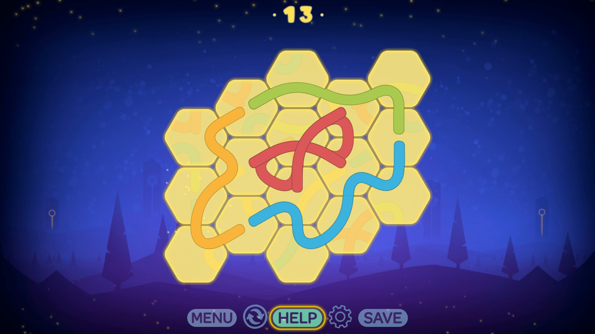 Puzzle - LINES AND KNOTS 2 screenshot 3