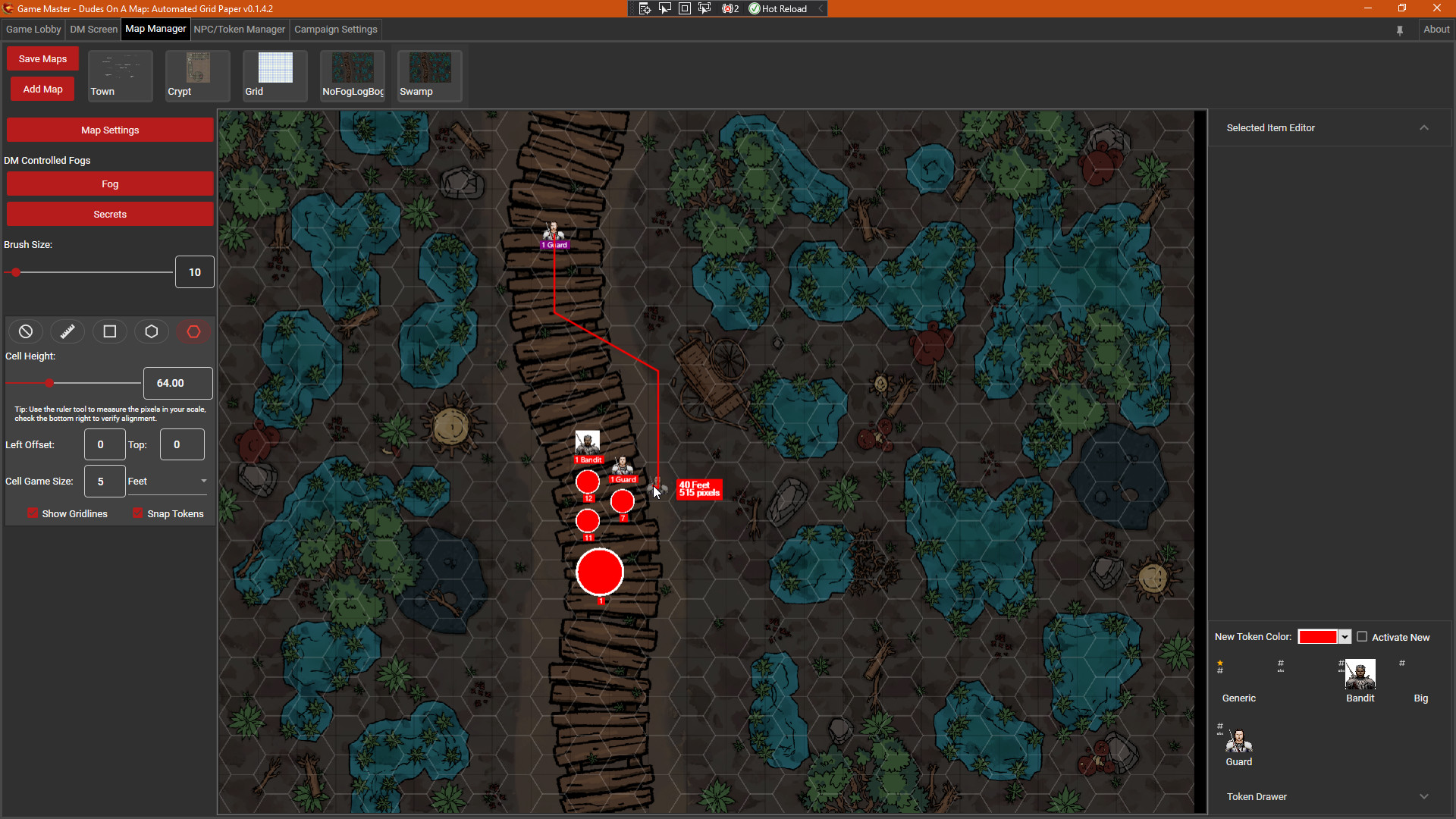 Dudes on a Map: Virtual Grid Paper screenshot 2