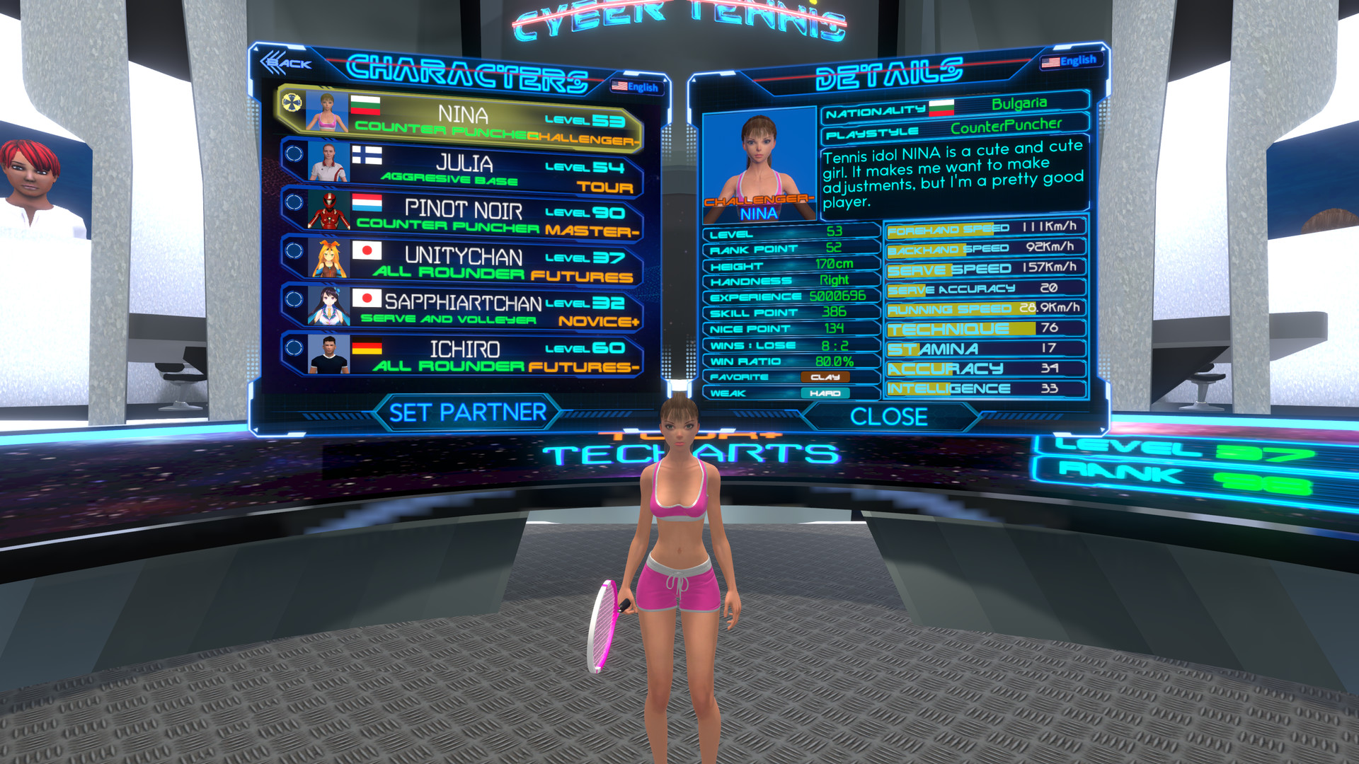 CYBER TENNIS screenshot 12