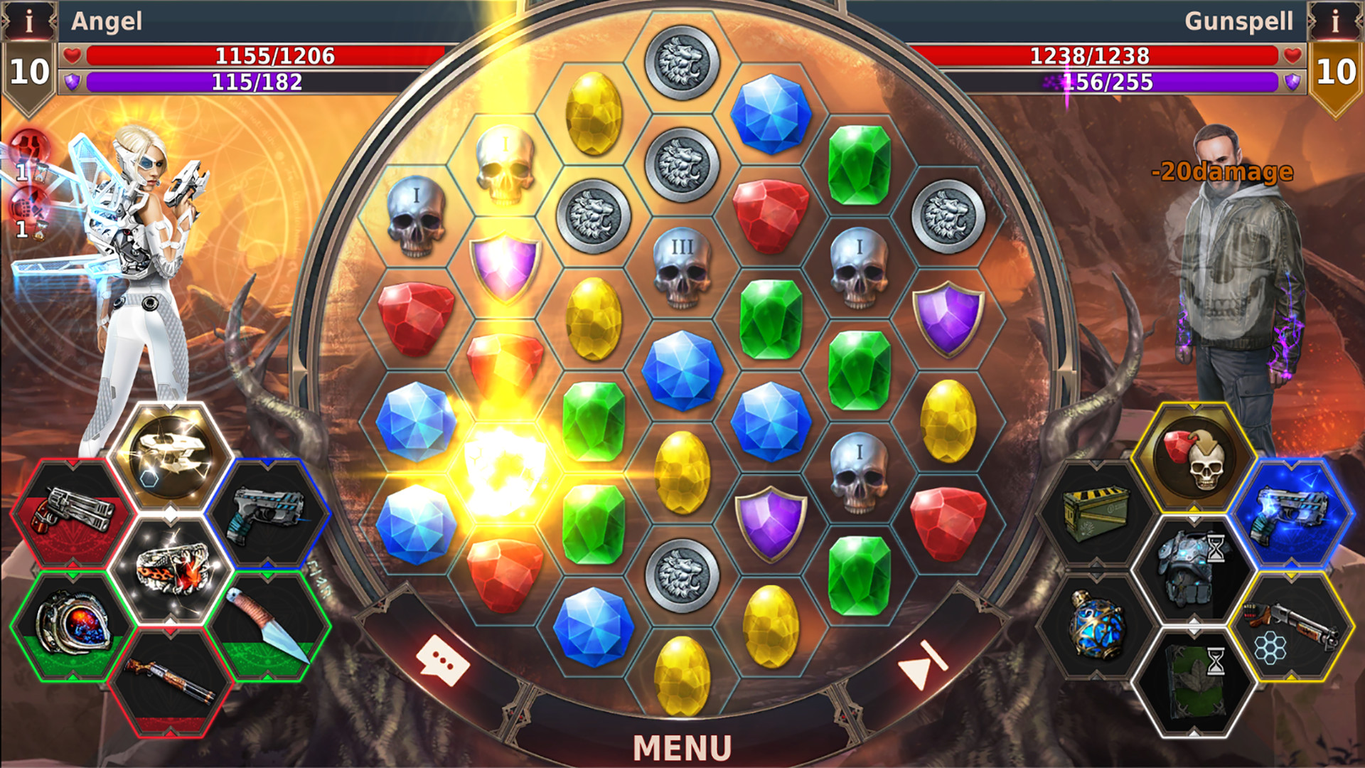Gunspell 2 – Match 3 Puzzle RPG screenshot 2