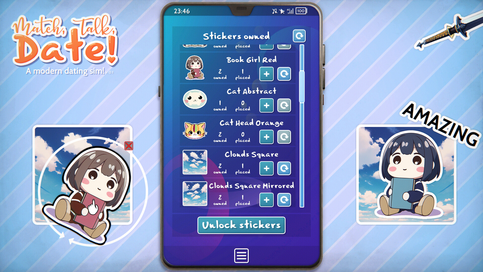 Match, Talk, Date! - A modern dating sim! screenshot 8