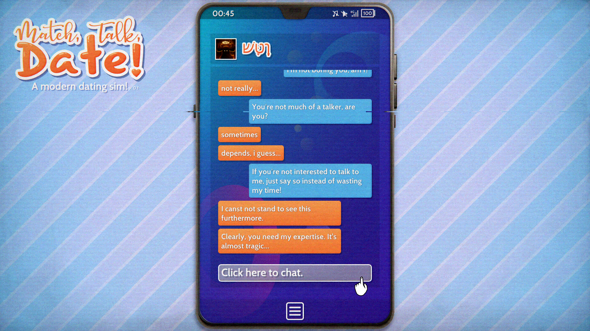 Match, Talk, Date! - A modern dating sim! screenshot 7