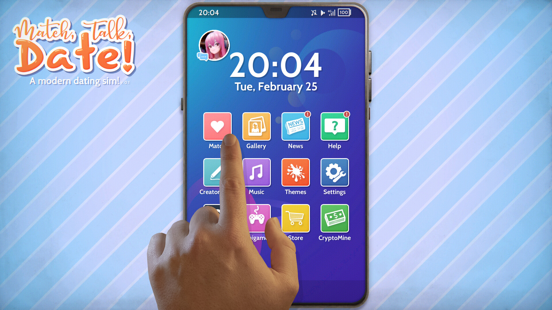 Match, Talk, Date! - A modern dating sim! screenshot 6