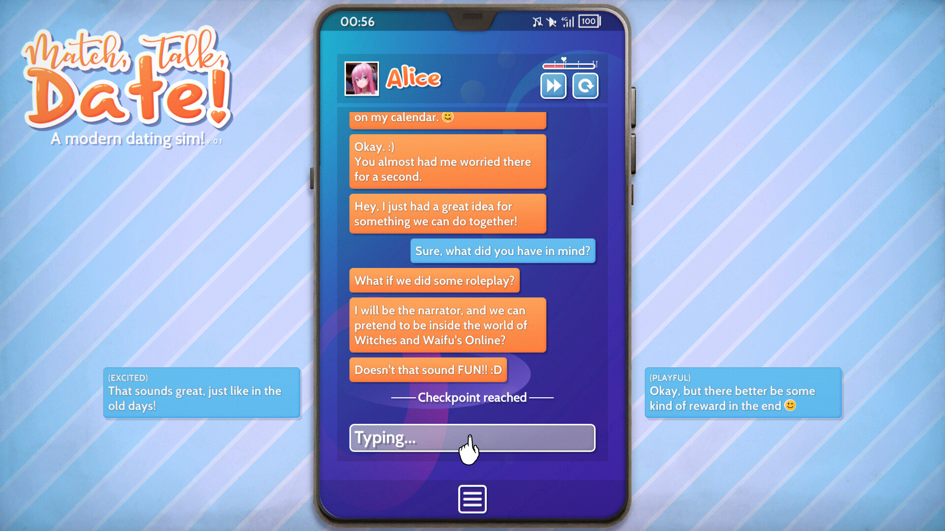 Match, Talk, Date! - A modern dating sim! screenshot 14