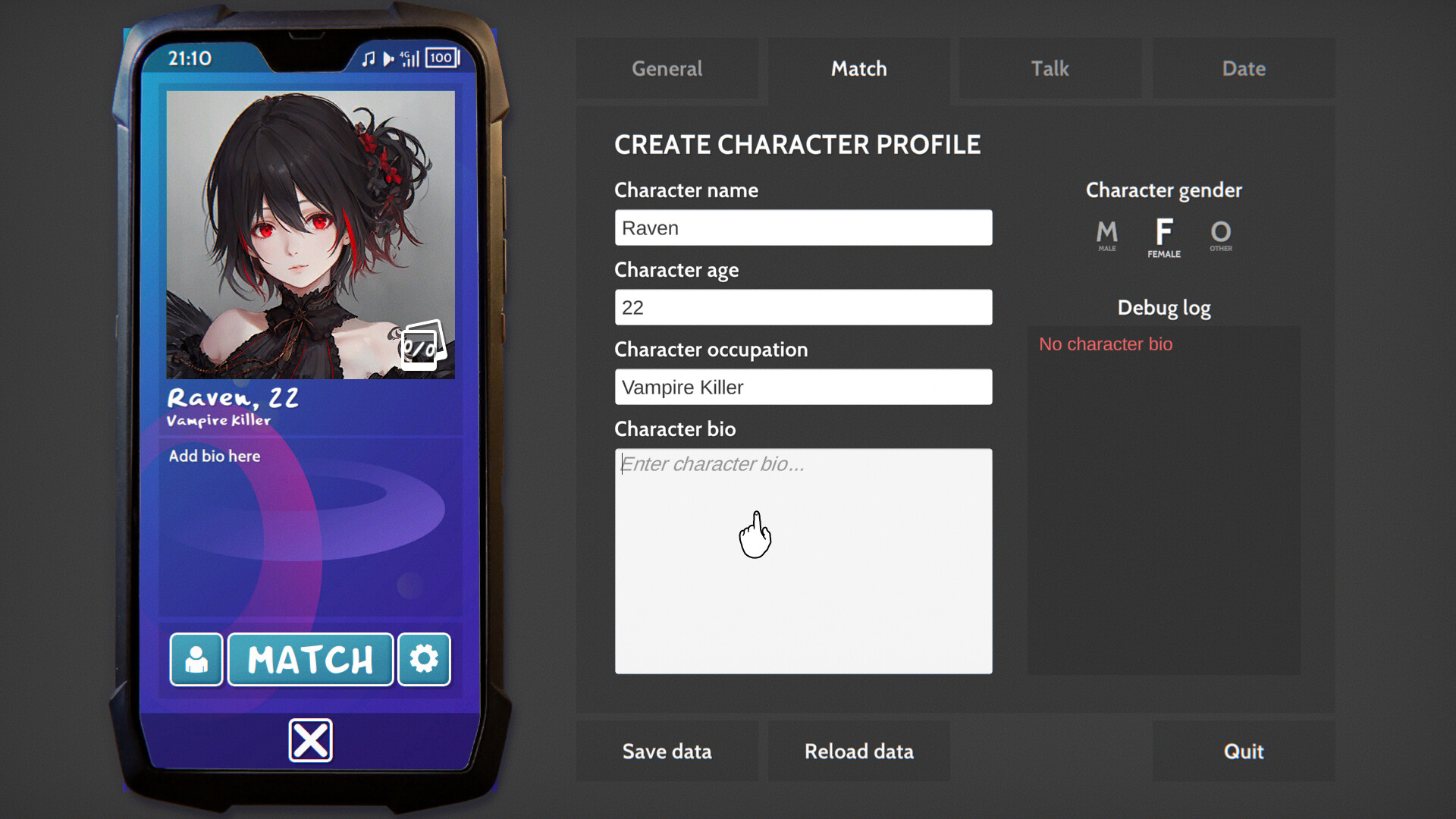 Match, Talk, Date! - A modern dating sim! screenshot 12