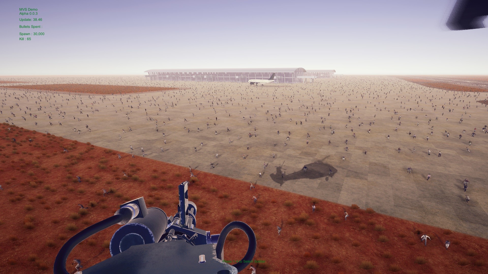 Minigun VS Swarms of the Zombie Apocalypse Simulator screenshot 7