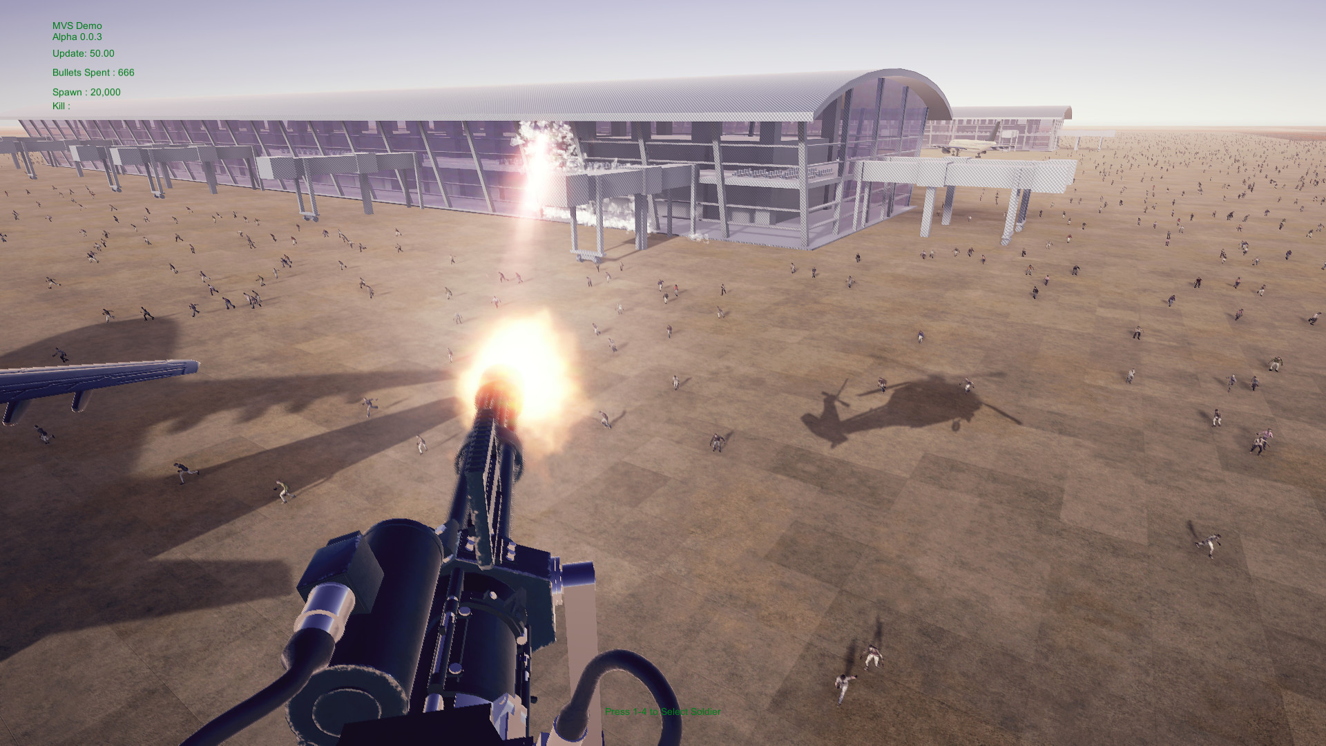 Minigun VS Swarms of the Zombie Apocalypse Simulator screenshot 8