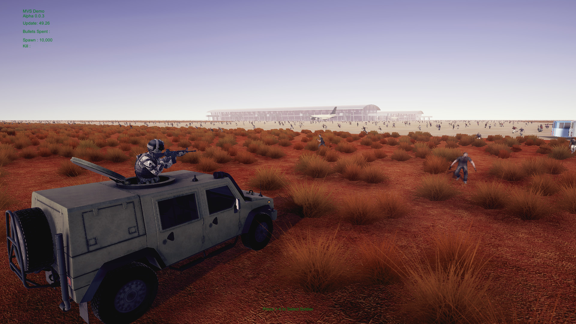 Minigun VS Swarms of the Zombie Apocalypse Simulator screenshot 5