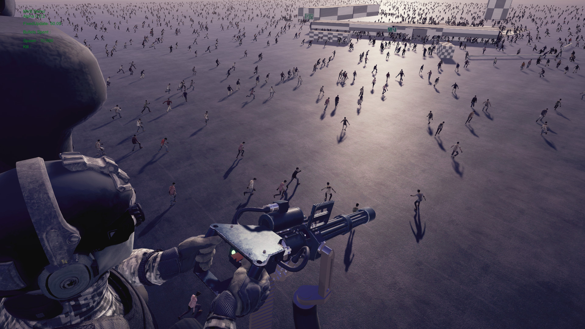 Minigun VS Swarms of the Zombie Apocalypse Simulator screenshot 13