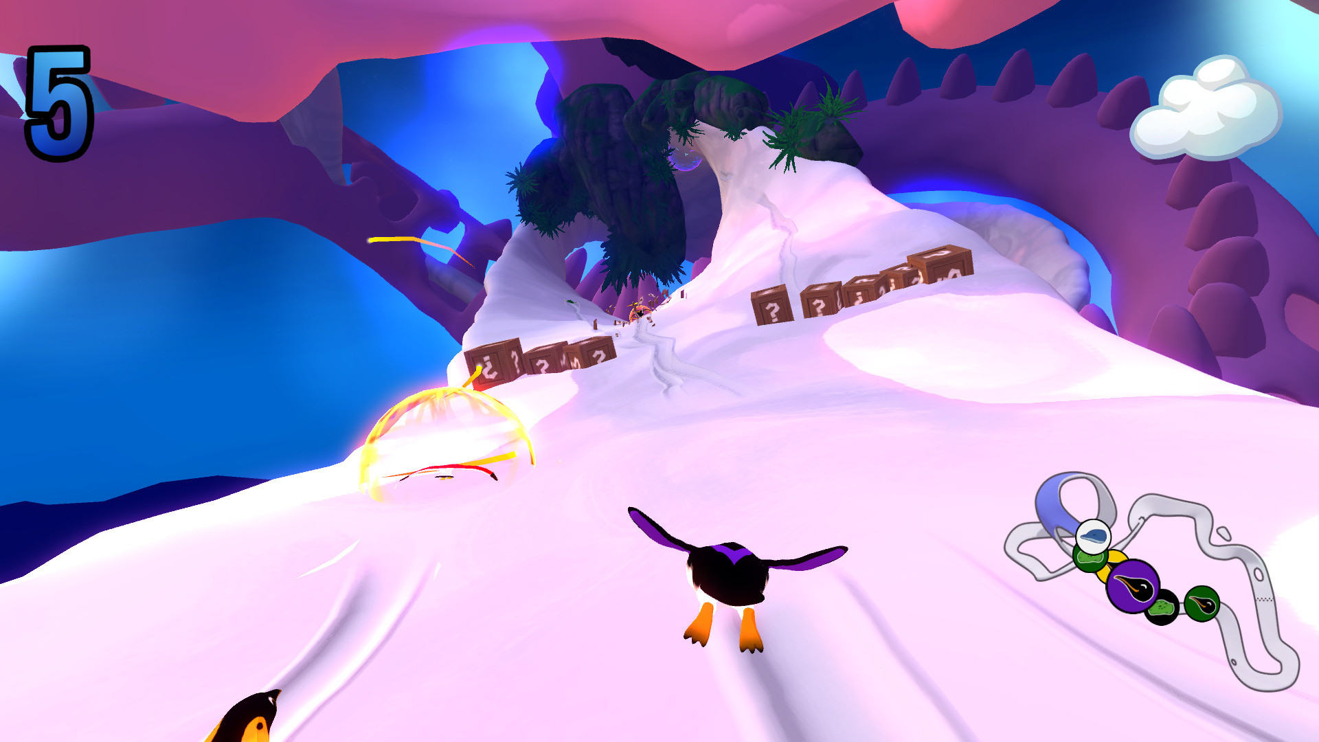 Mini Slide - Animal Race screenshot 1
