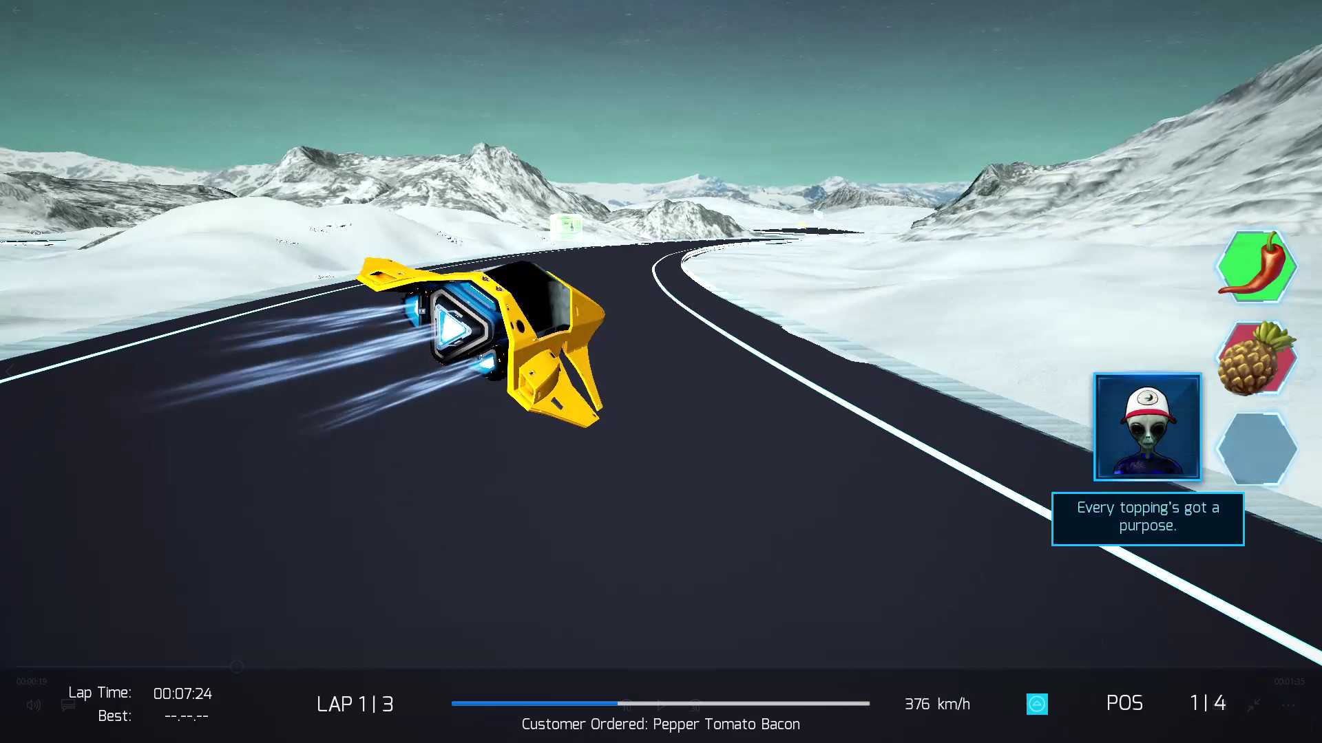 Cygnus Pizza Race screenshot 3