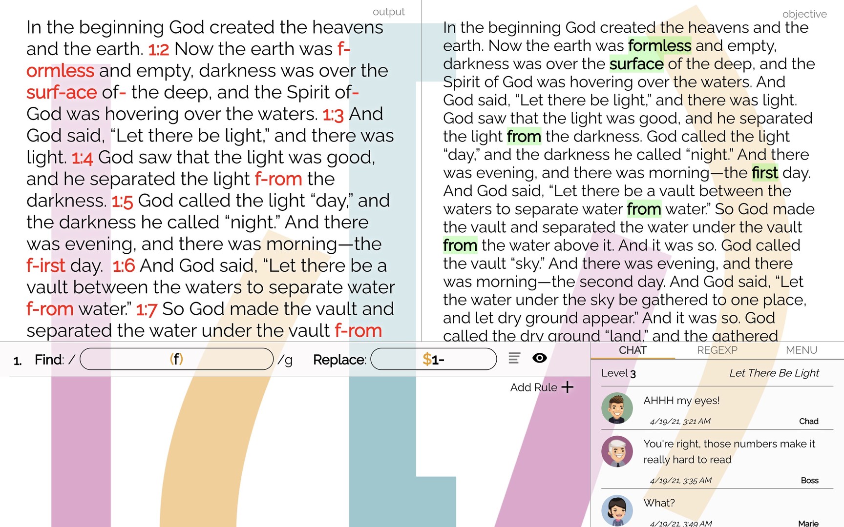 Copy Editor: A RegEx Puzzle screenshot 3