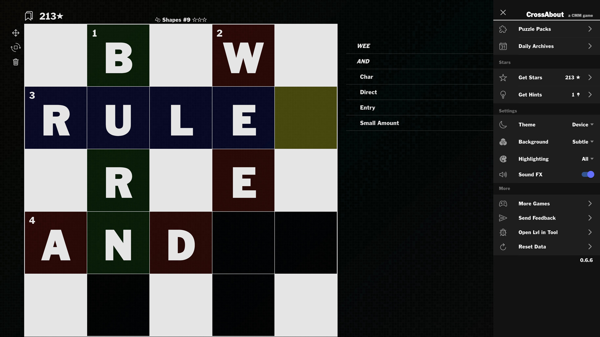 CrossAbout: Crosswords in Reverse (300★) screenshot 5