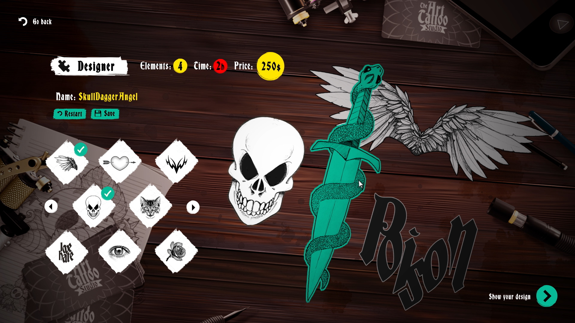 Ink Studio: Tattoo Artist Simulator screenshot 2