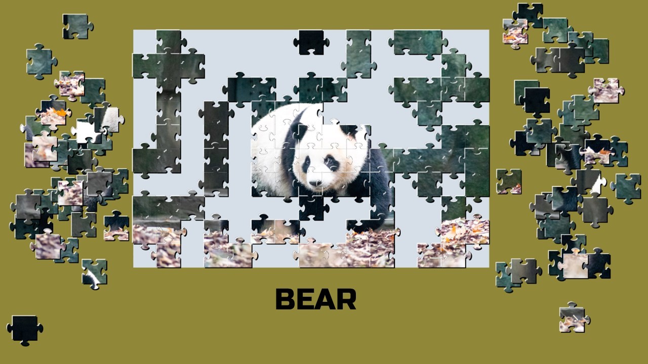 Learning jigsaw - Animals screenshot 1