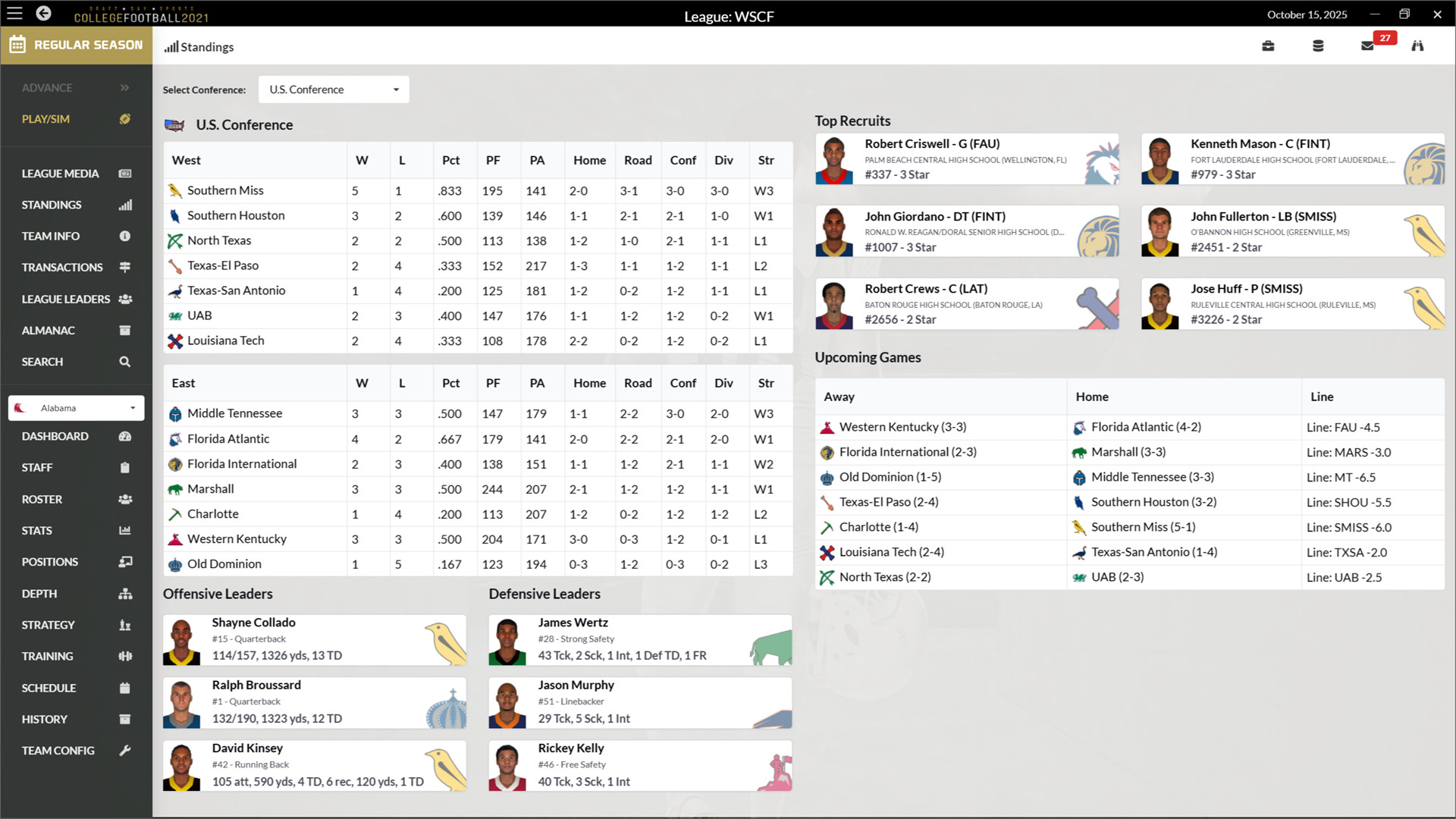 Draft Day Sports: College Football 2021 screenshot 3