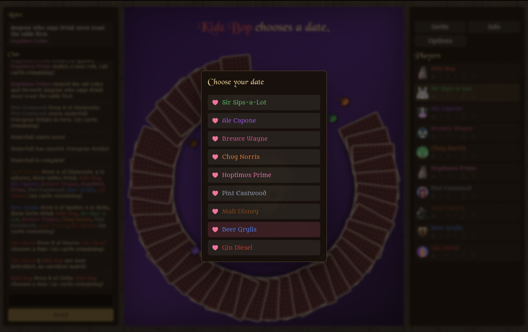 King's Cup: The online multiplayer drinking game screenshot 6