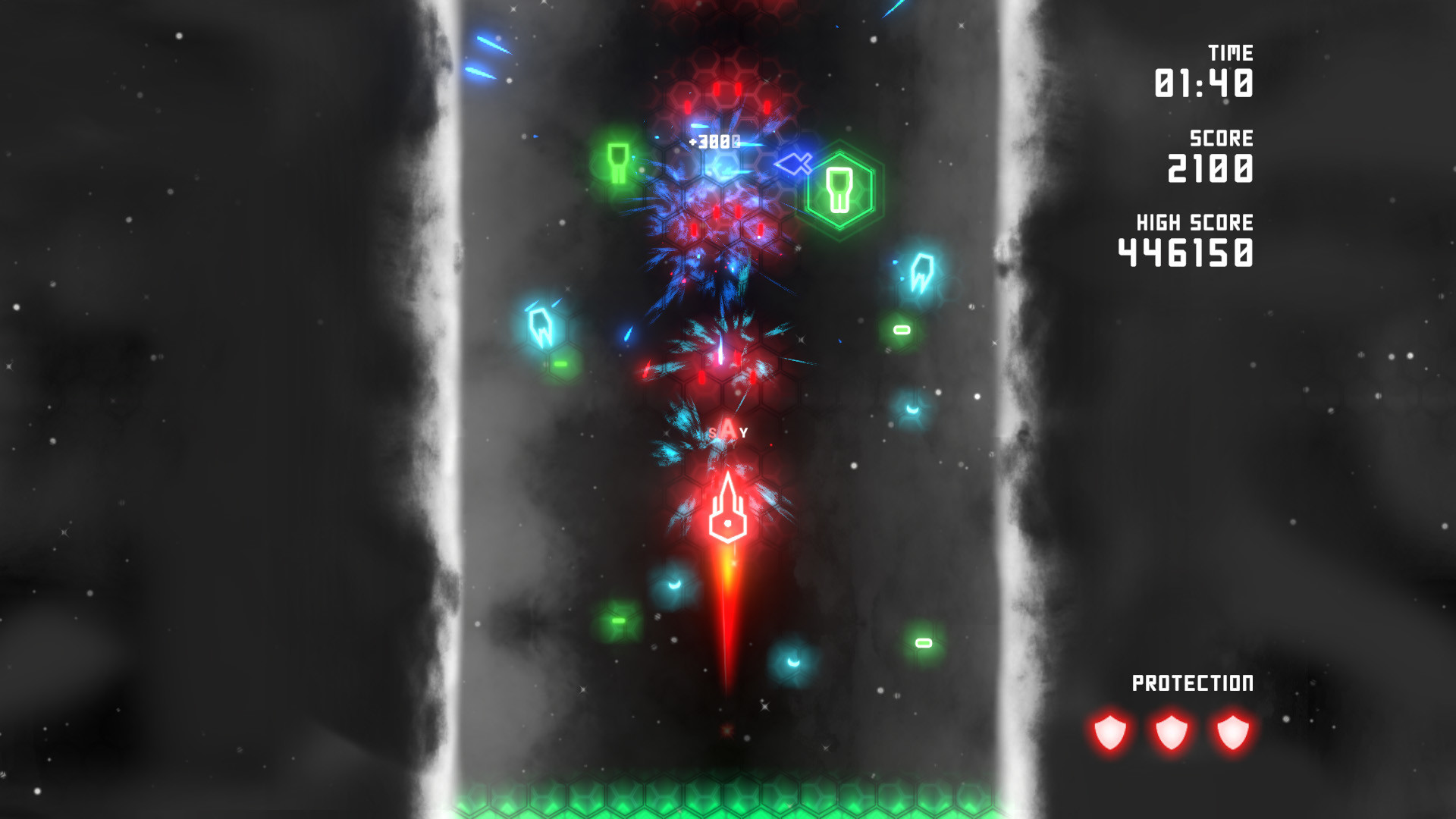 Neon Ships: The Type'em Up Shooter screenshot 6