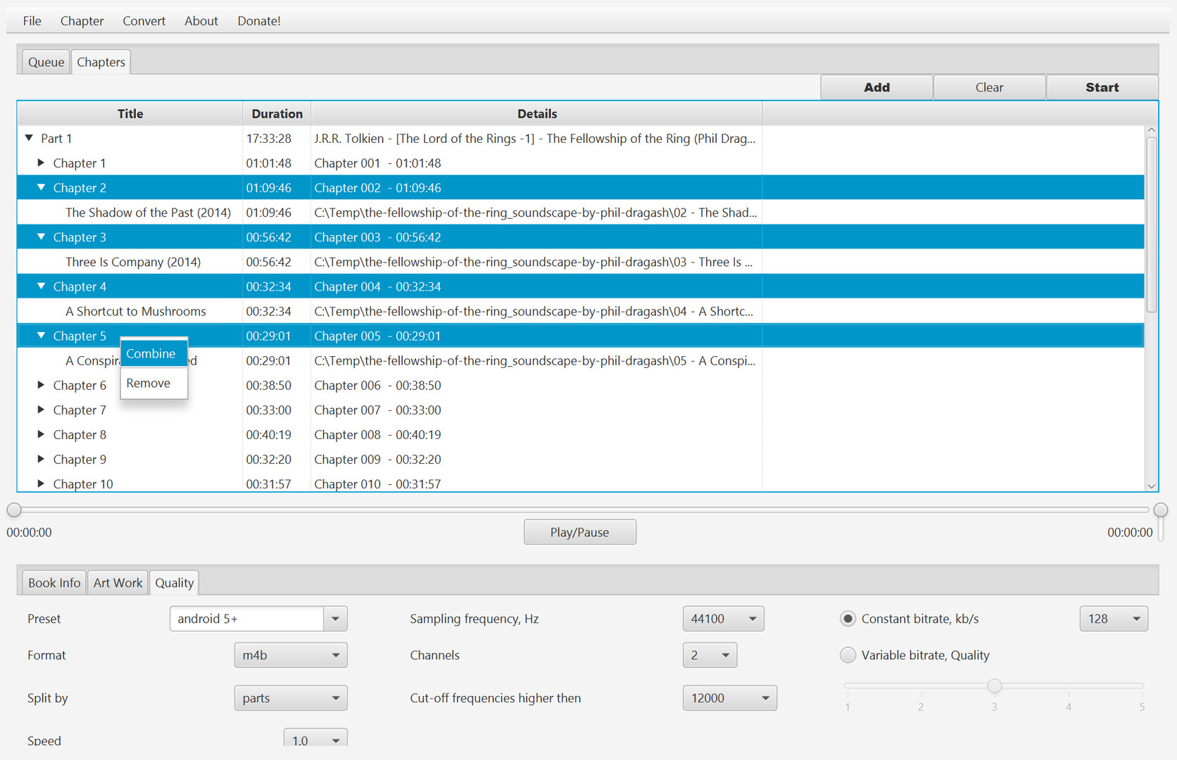 AudiobookConverter screenshot 3