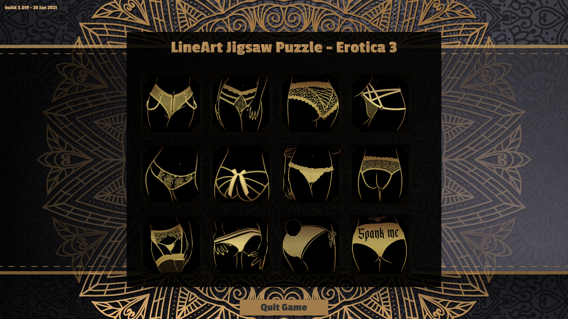 LineArt Jigsaw Puzzle - Erotica 3 screenshot 1