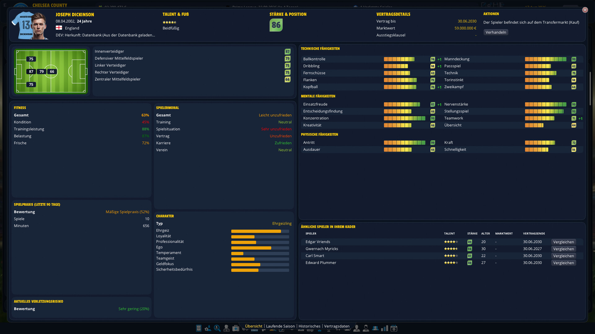 Player's Eleven - A Football Manager Game screenshot 11