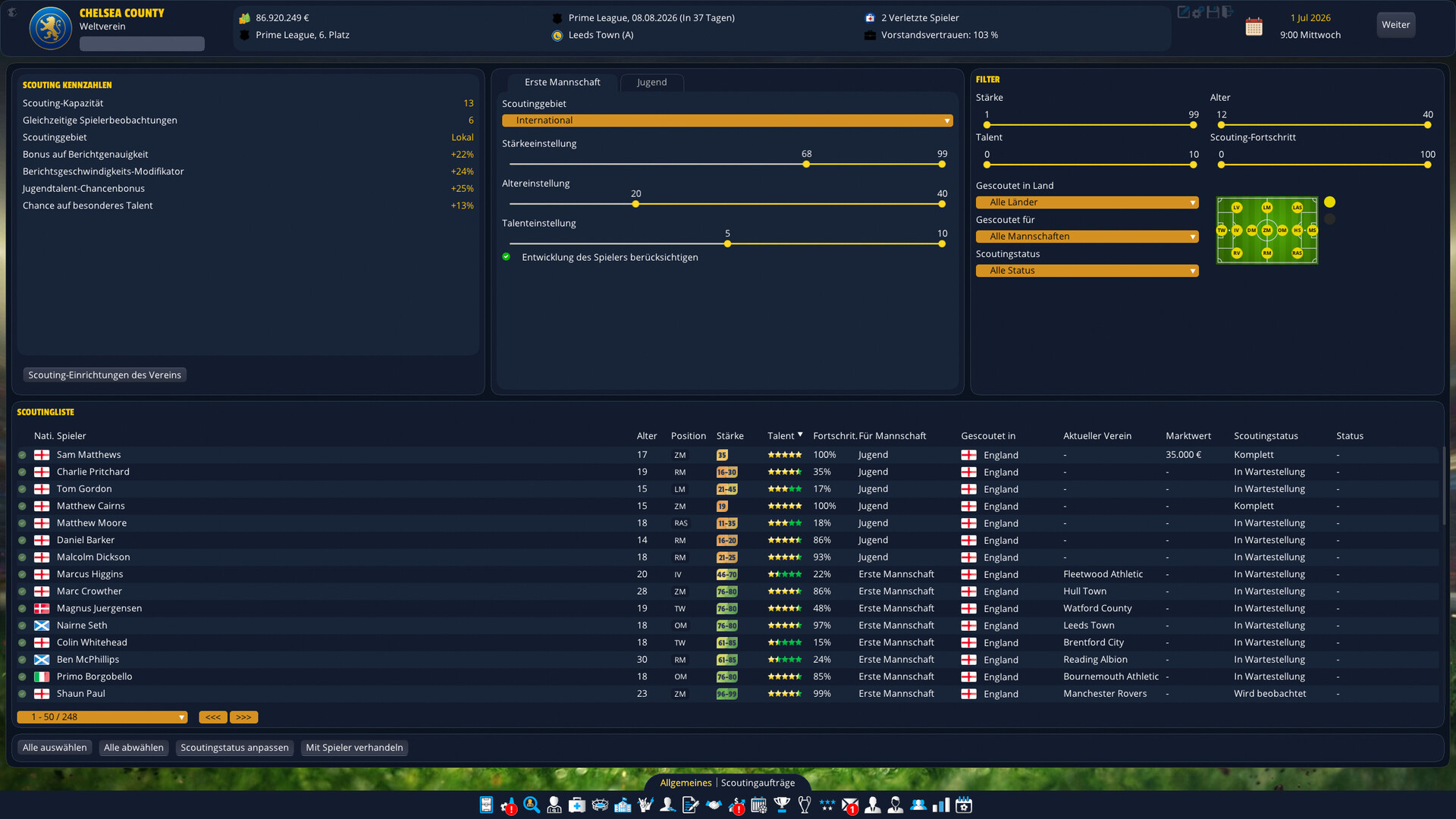 Player's Eleven - A Football Manager Game screenshot 7