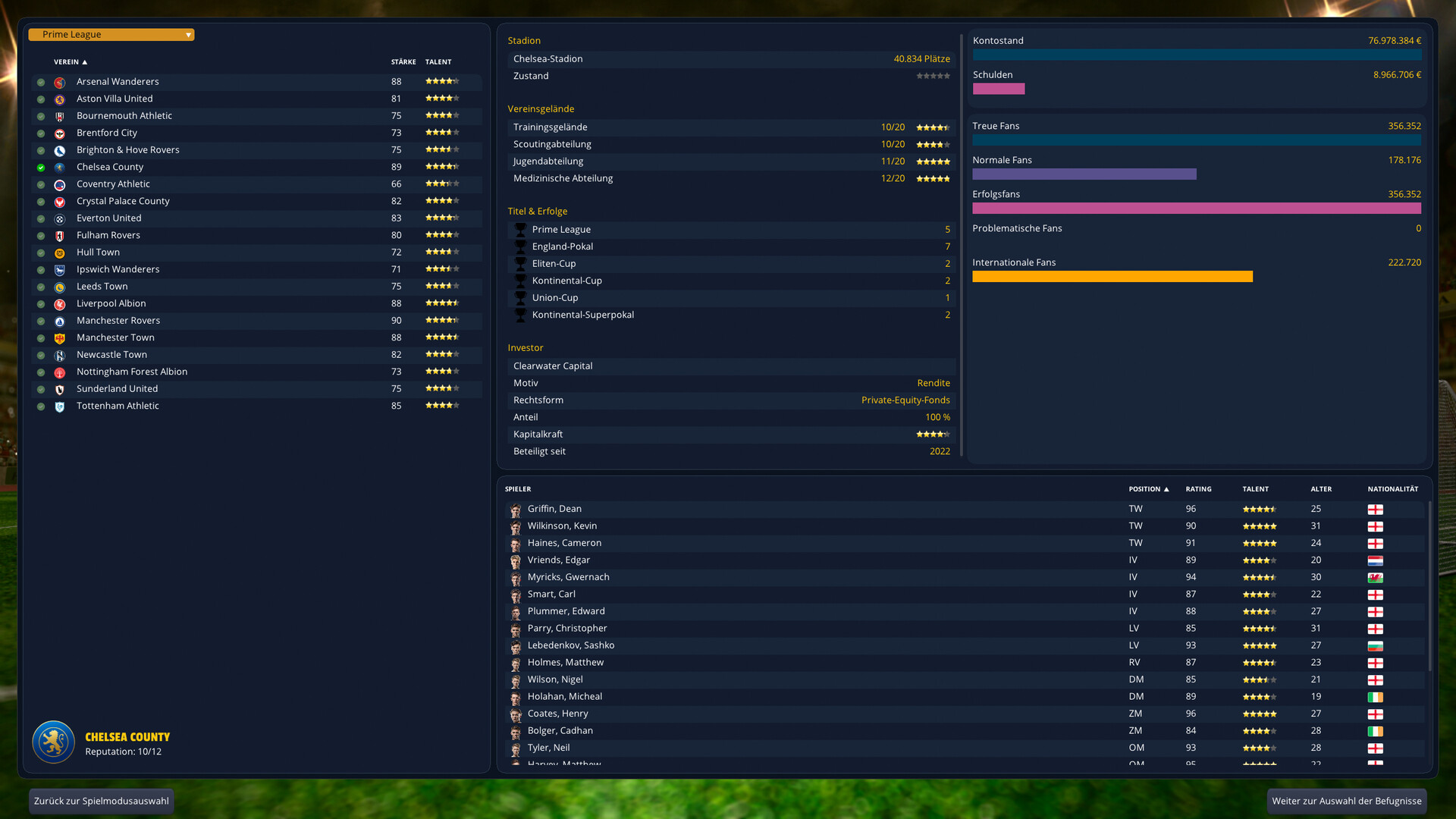 Player's Eleven - A Football Manager Game screenshot 2