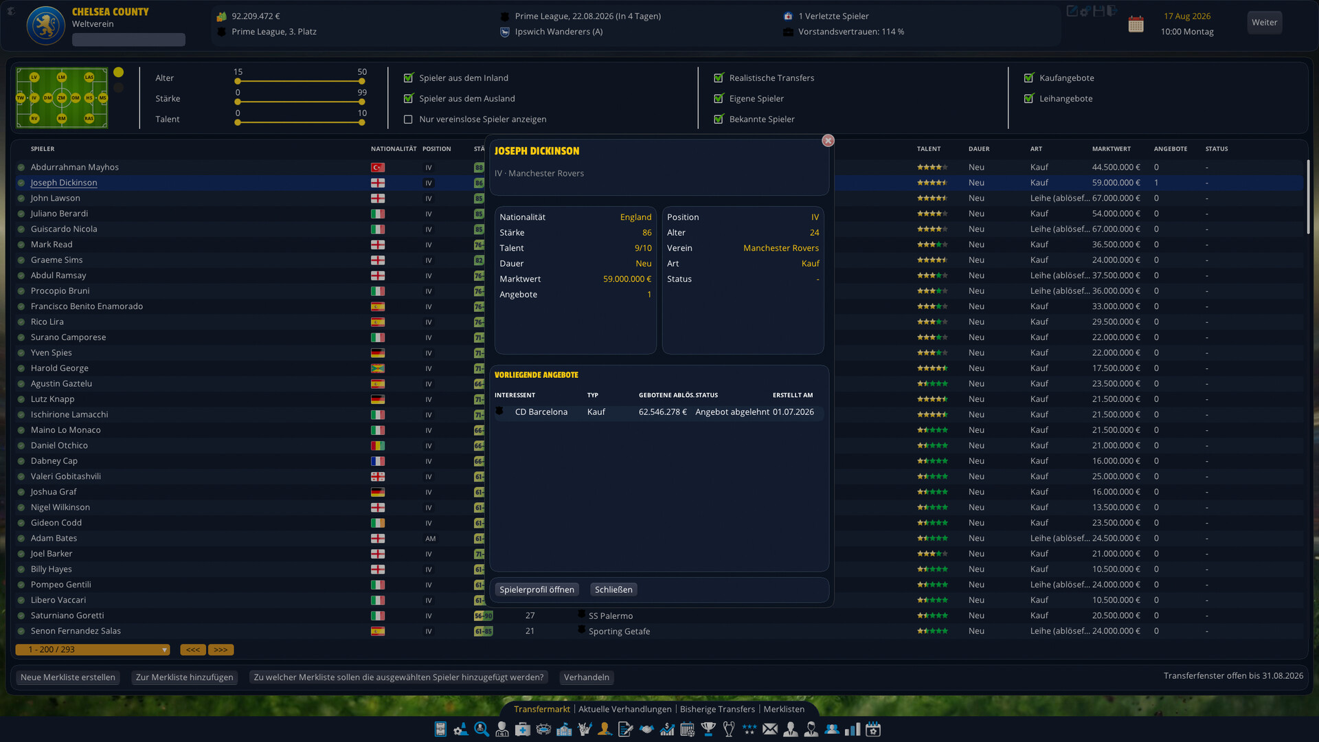Player's Eleven - A Football Manager Game screenshot 10