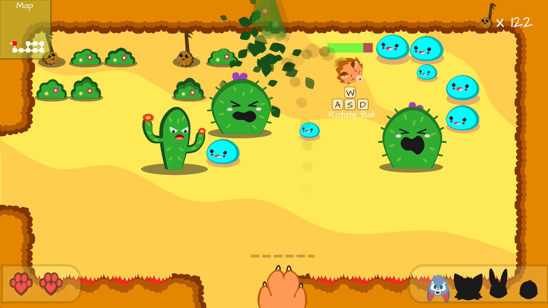 FoxPaww: a furry breakout-lite adventure screenshot 2