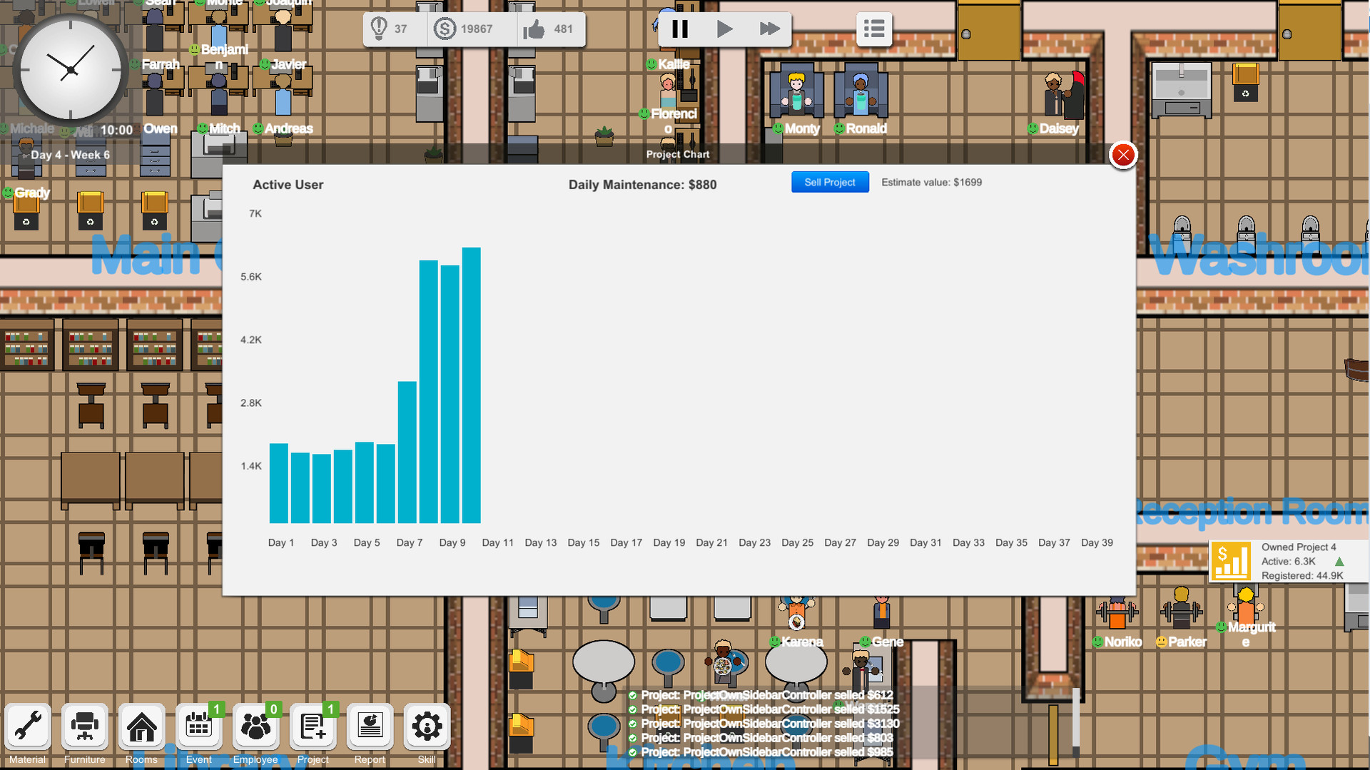 Outsourcing - IT company simulator screenshot 2