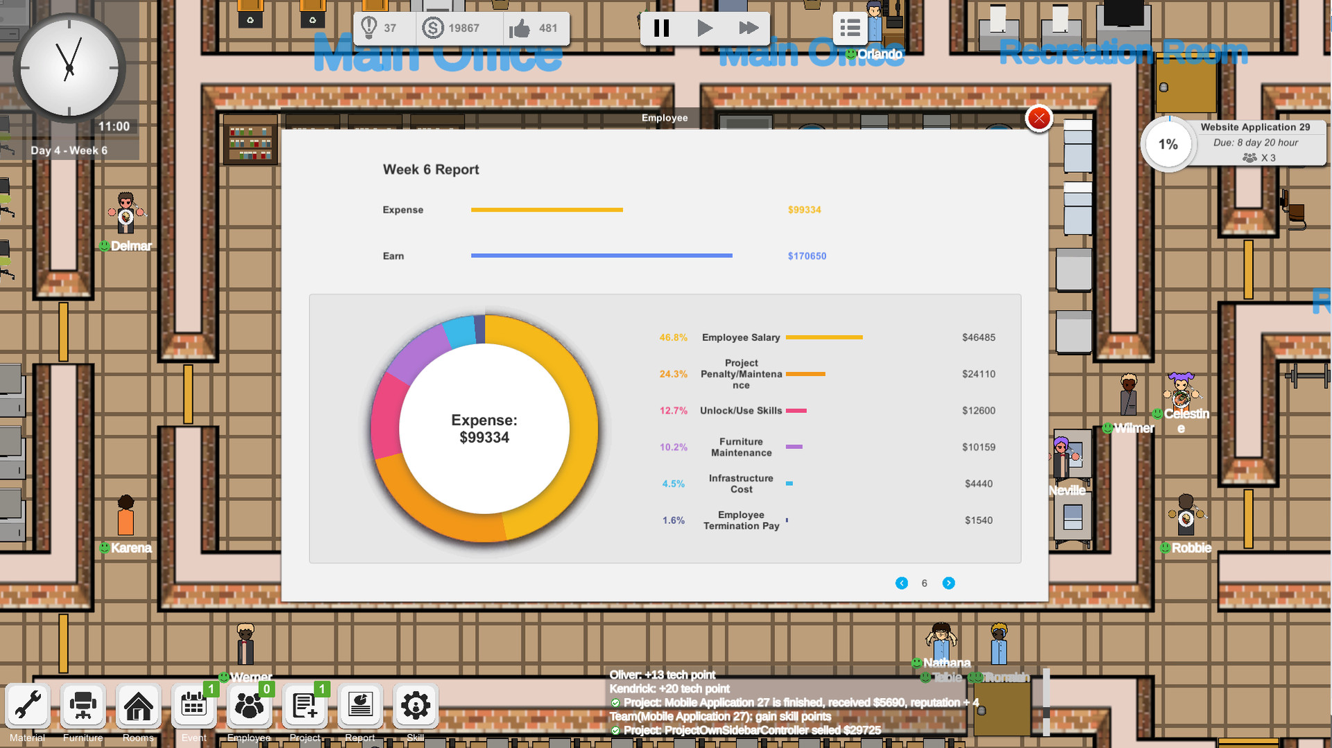 Outsourcing - IT company simulator screenshot 7