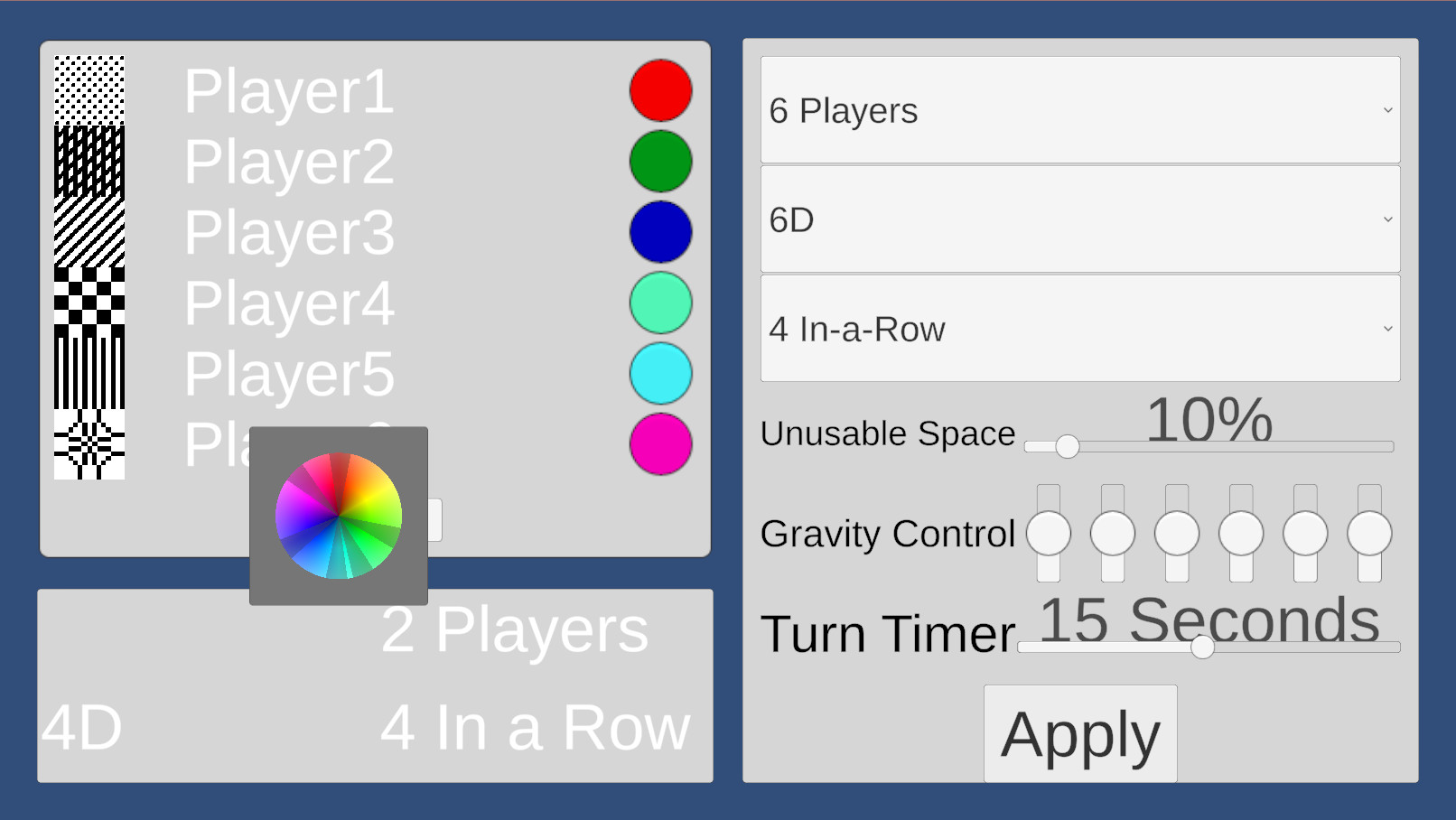 MultiDimensional 4-in-a-row screenshot 3