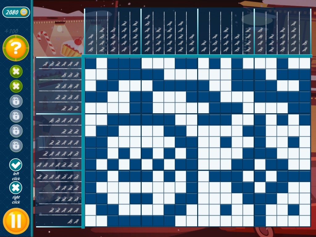 Christmas Griddlers Journey to Santa screenshot 1