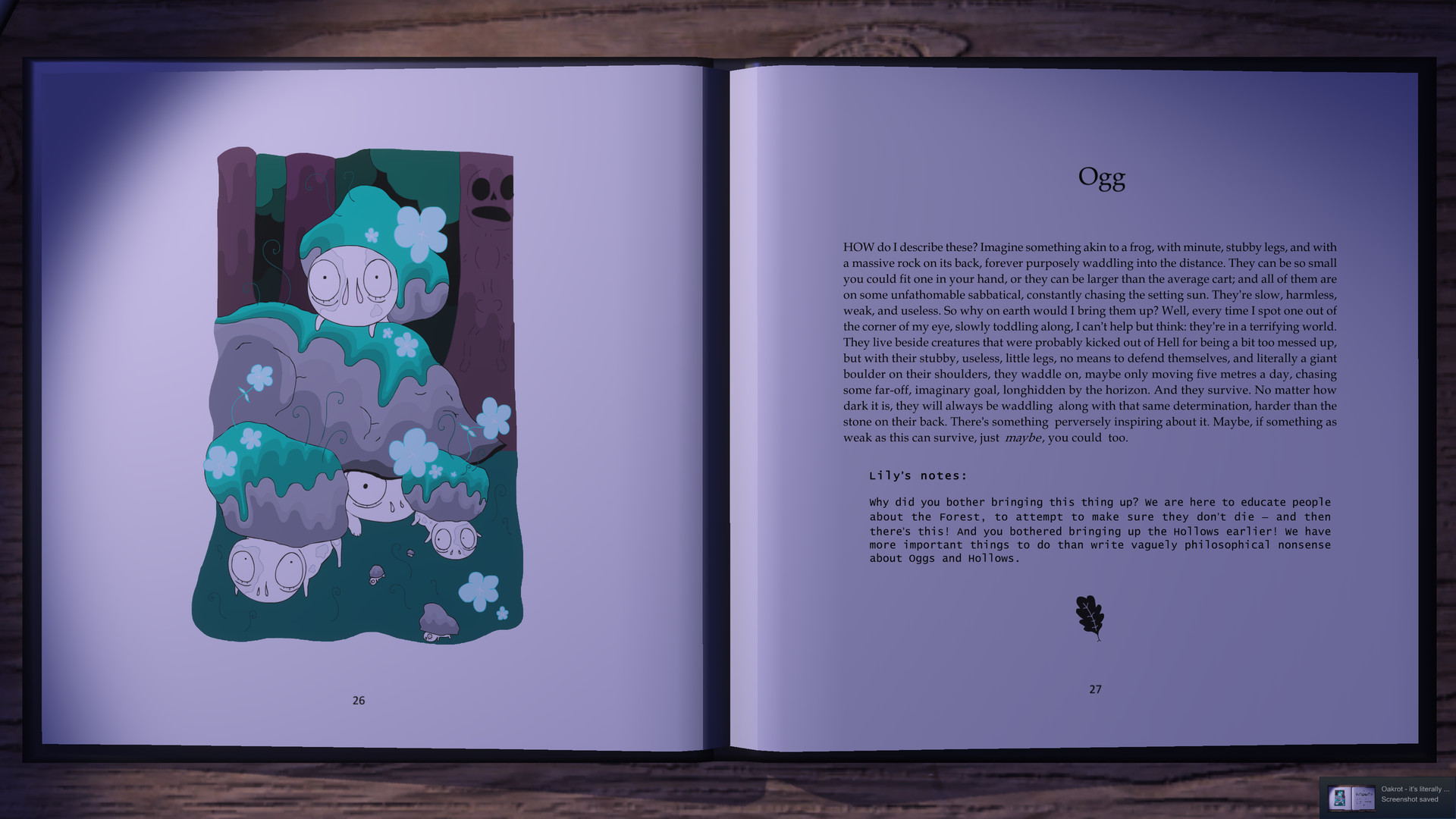 Oakrot - it's literally a book screenshot 1