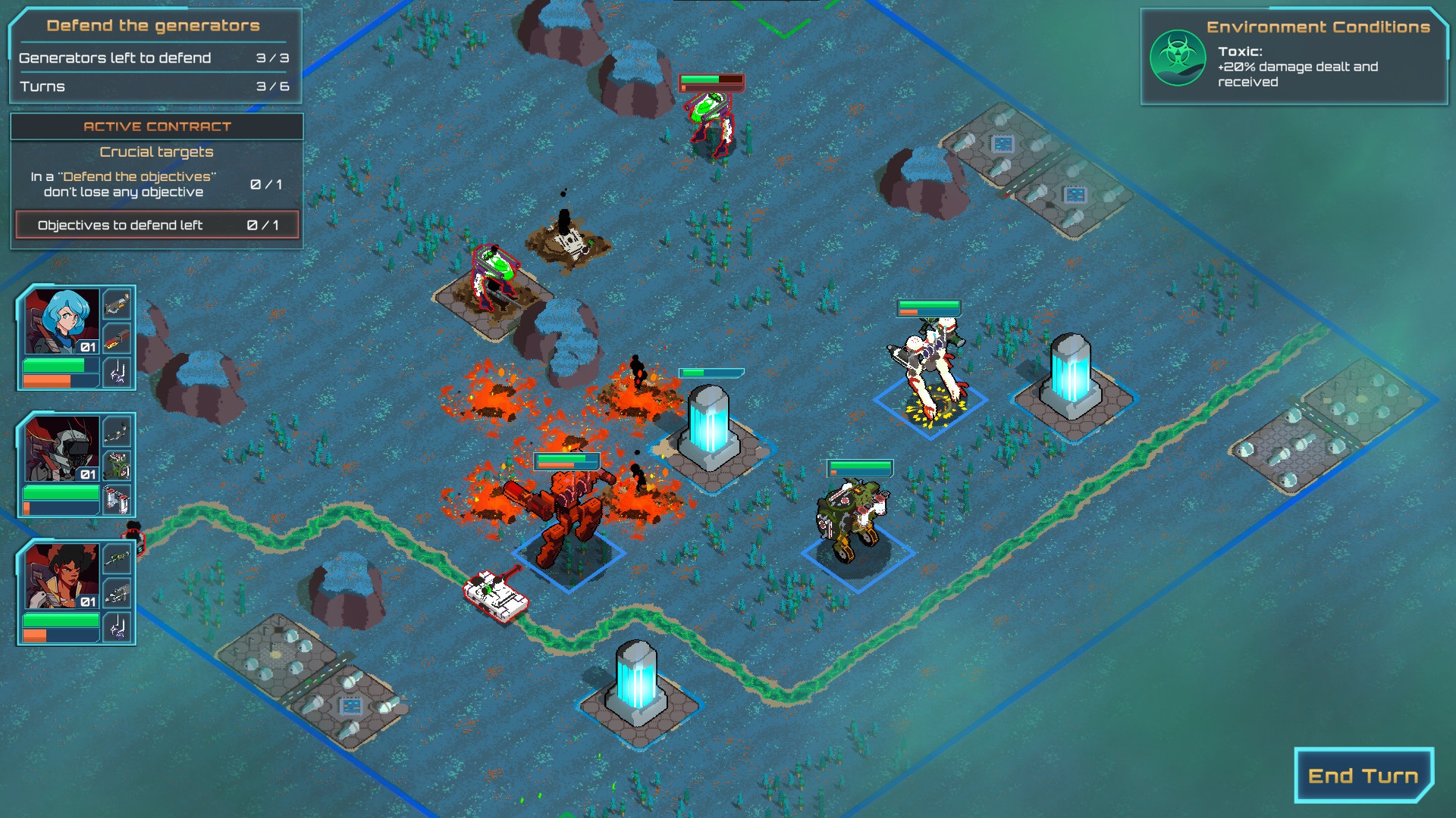 Ignited Steel: Mech Tactics screenshot 2