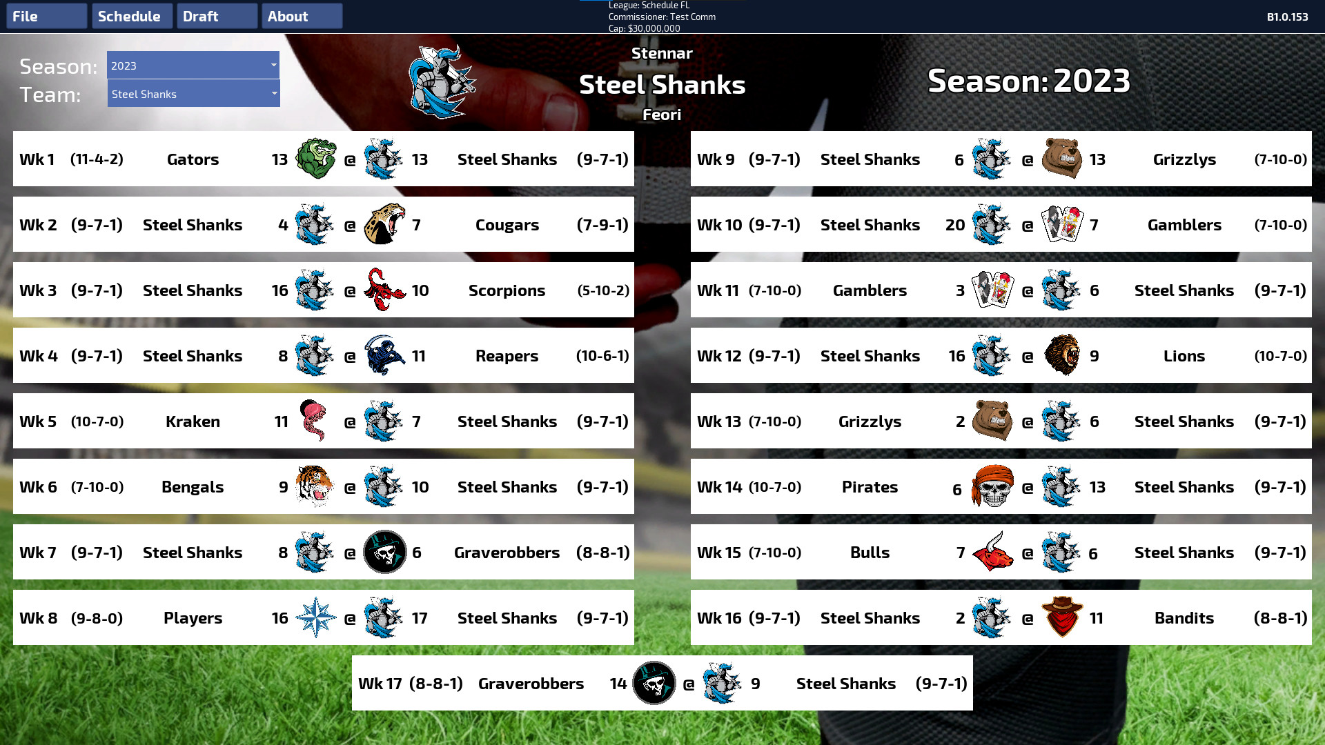 Greats of the Gridiron screenshot 1