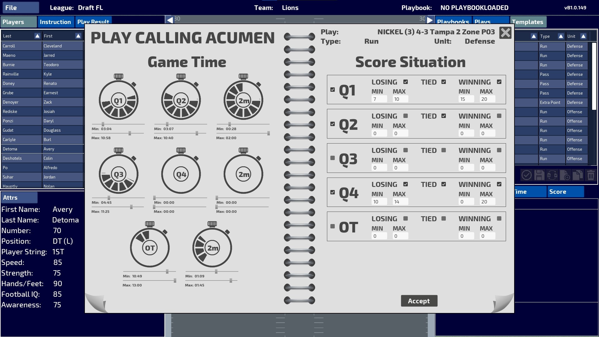 Greats of the Gridiron screenshot 4
