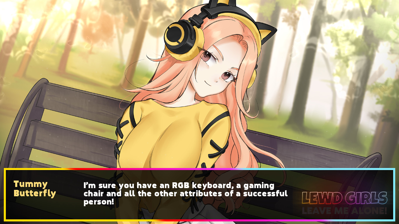 Lewd Girls, Leave Me Alone! I Just Want to Play Video Games and Watch Anime! ~ Hentai Edition screenshot 1
