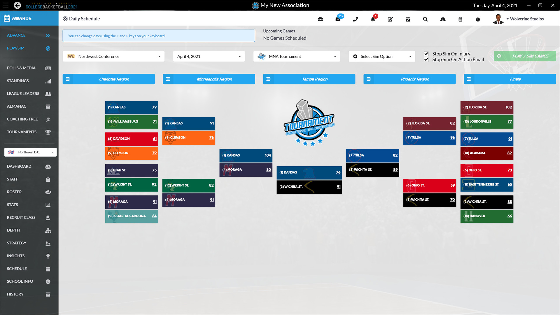 Draft Day Sports: College Basketball 2021 screenshot 6