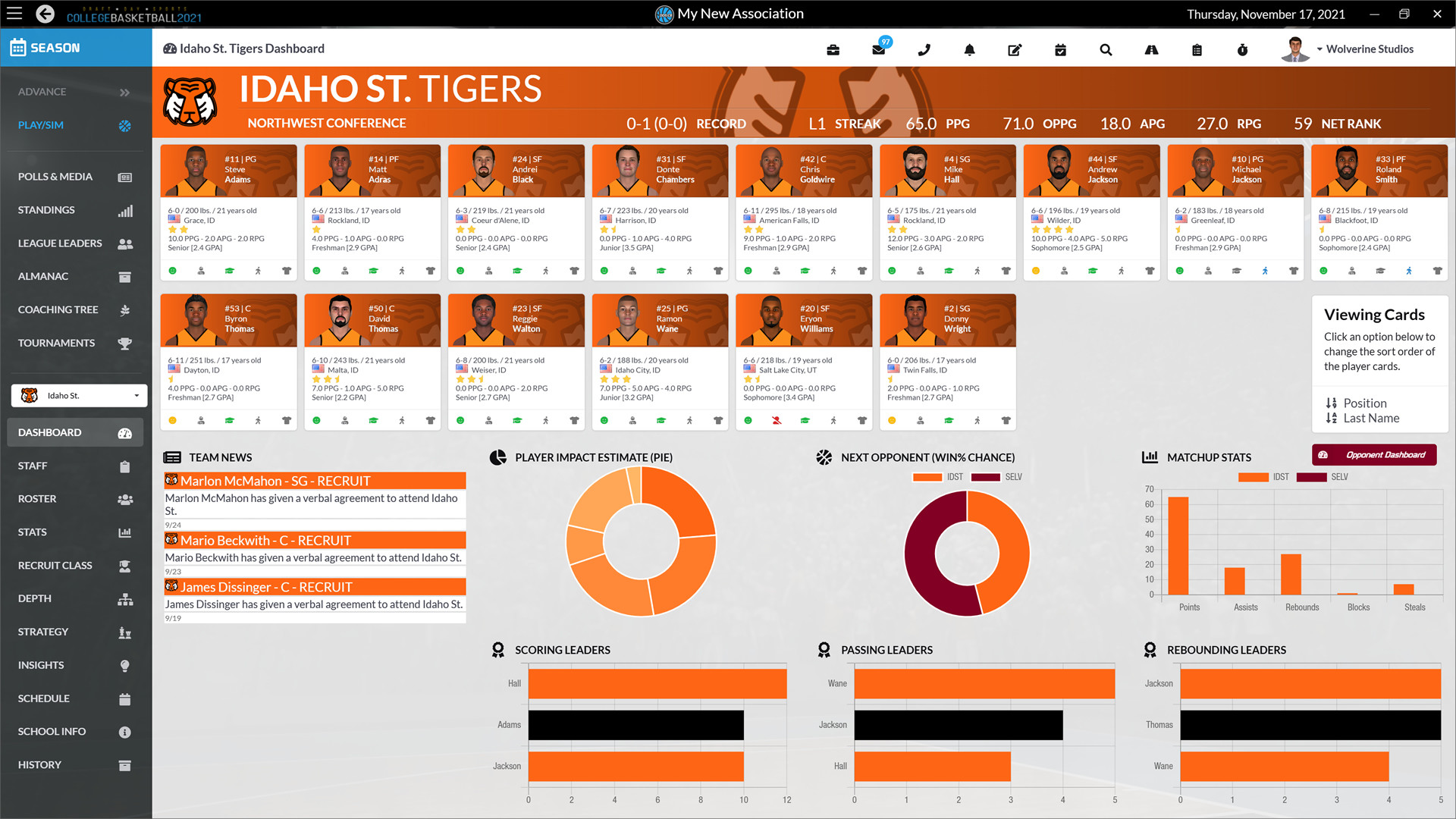 Draft Day Sports: College Basketball 2021 screenshot 8