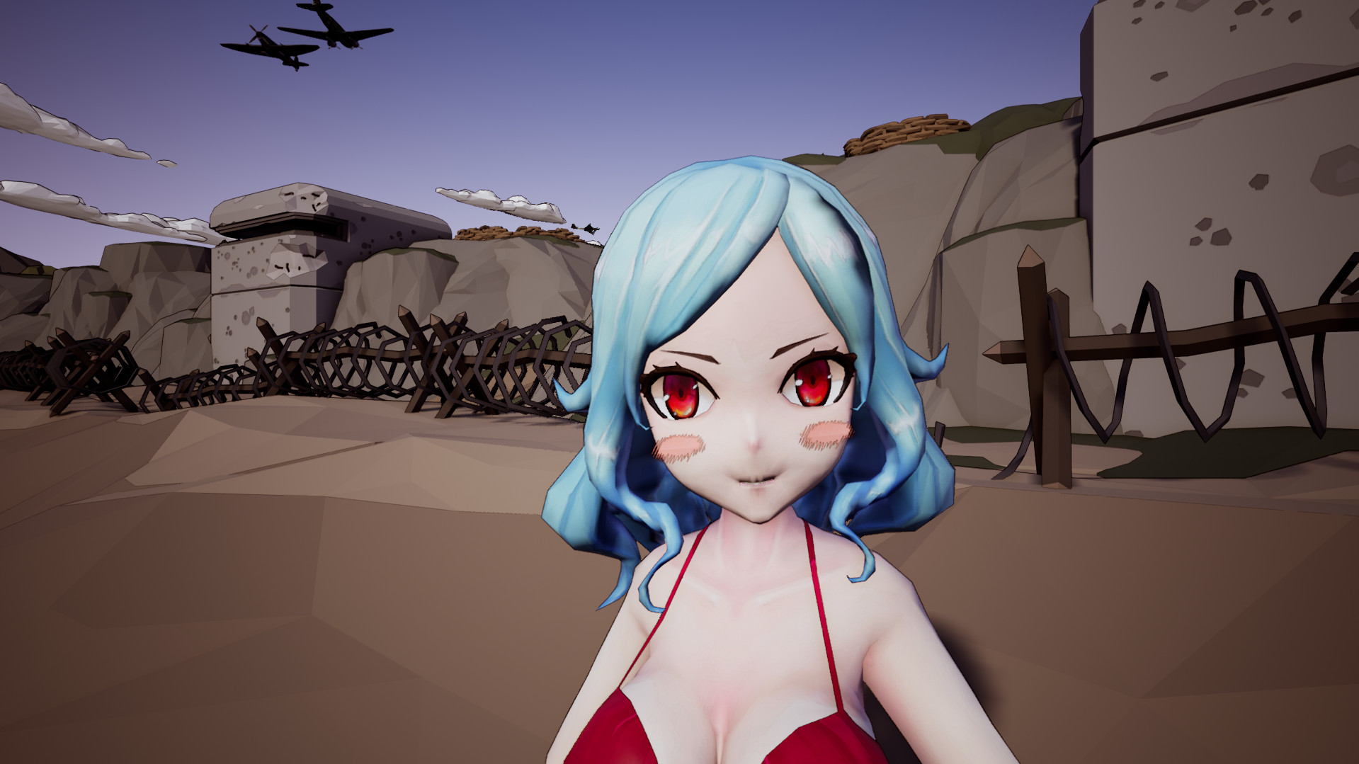 Inglorious Waifu VS Nazi Zombies screenshot 2