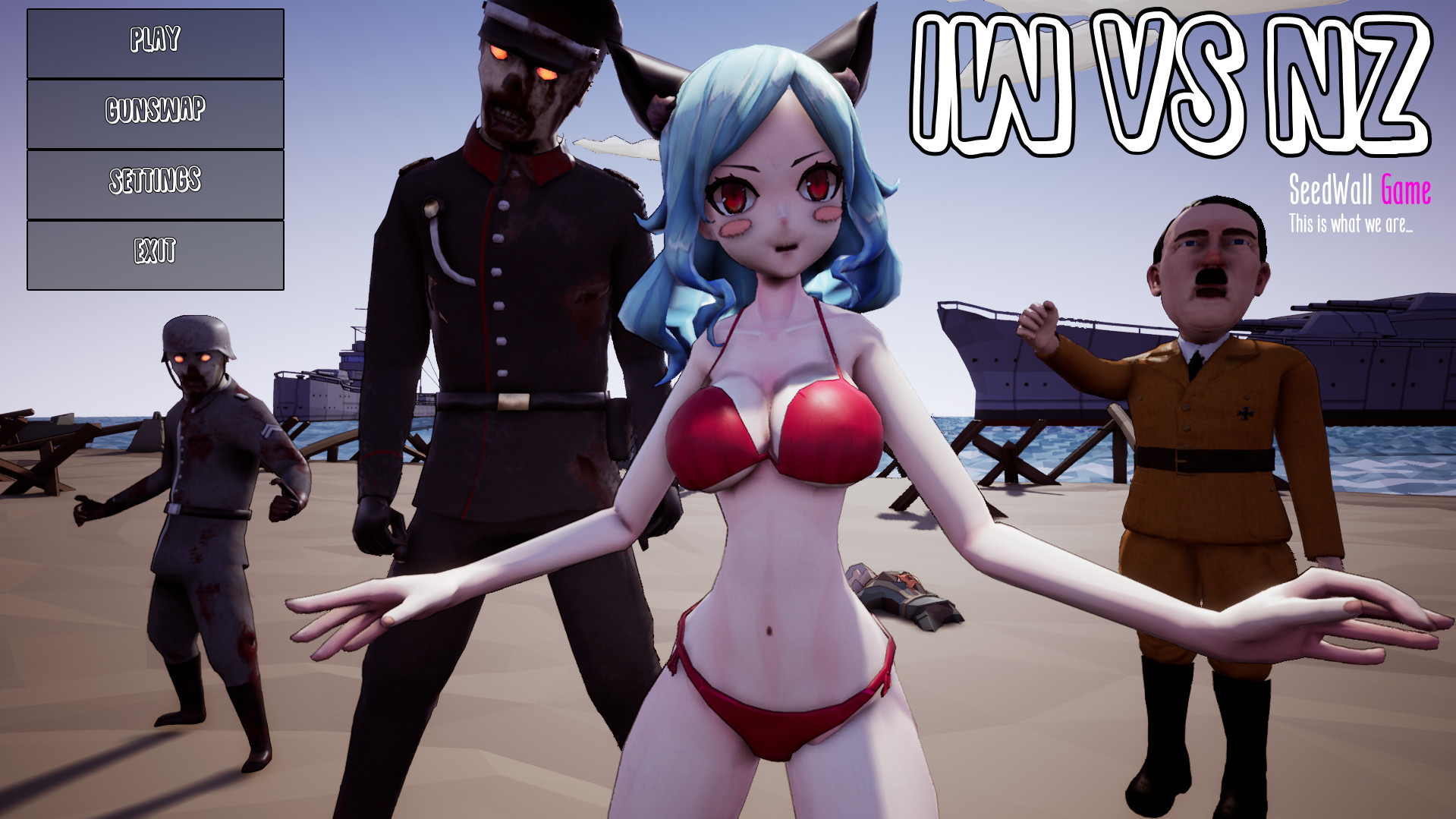 Inglorious Waifu VS Nazi Zombies screenshot 8