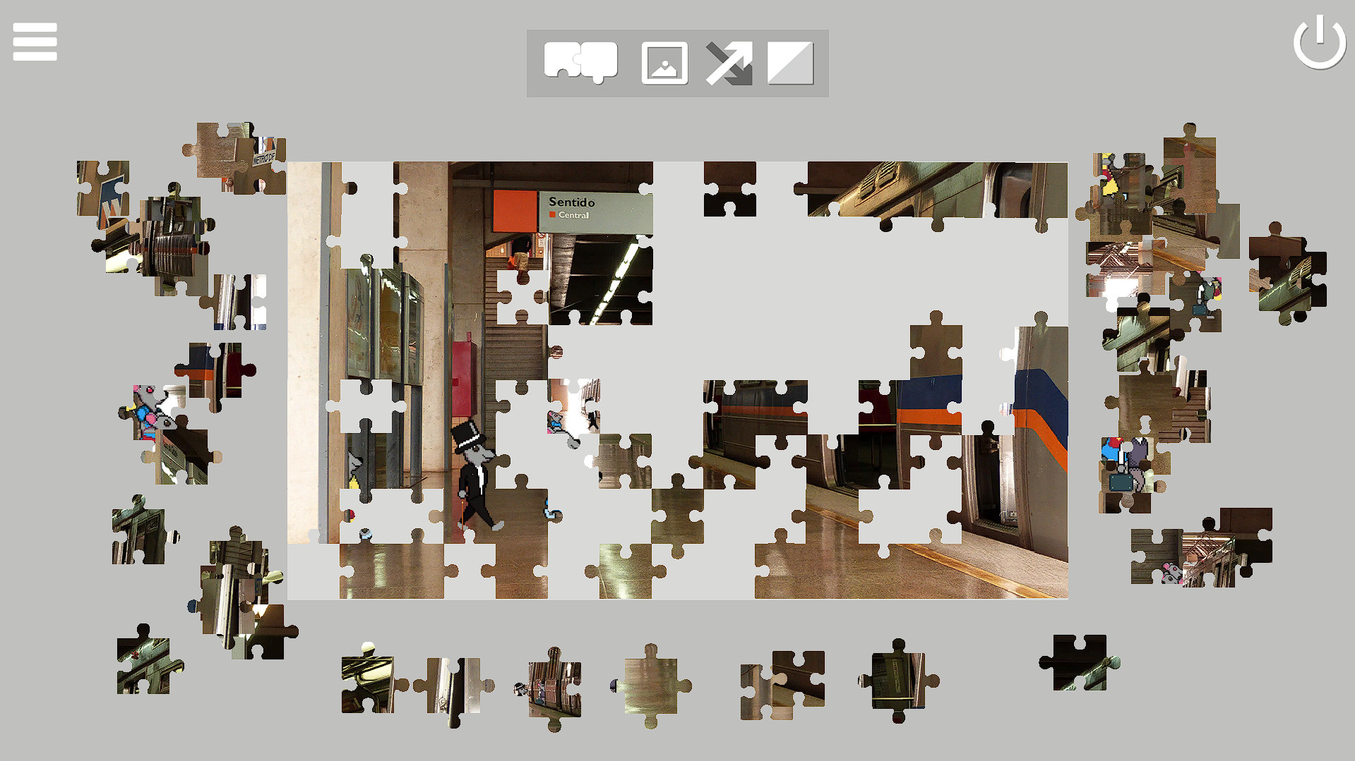 Invisible Services - Pixel Art Jigsaw Puzzle screenshot 1