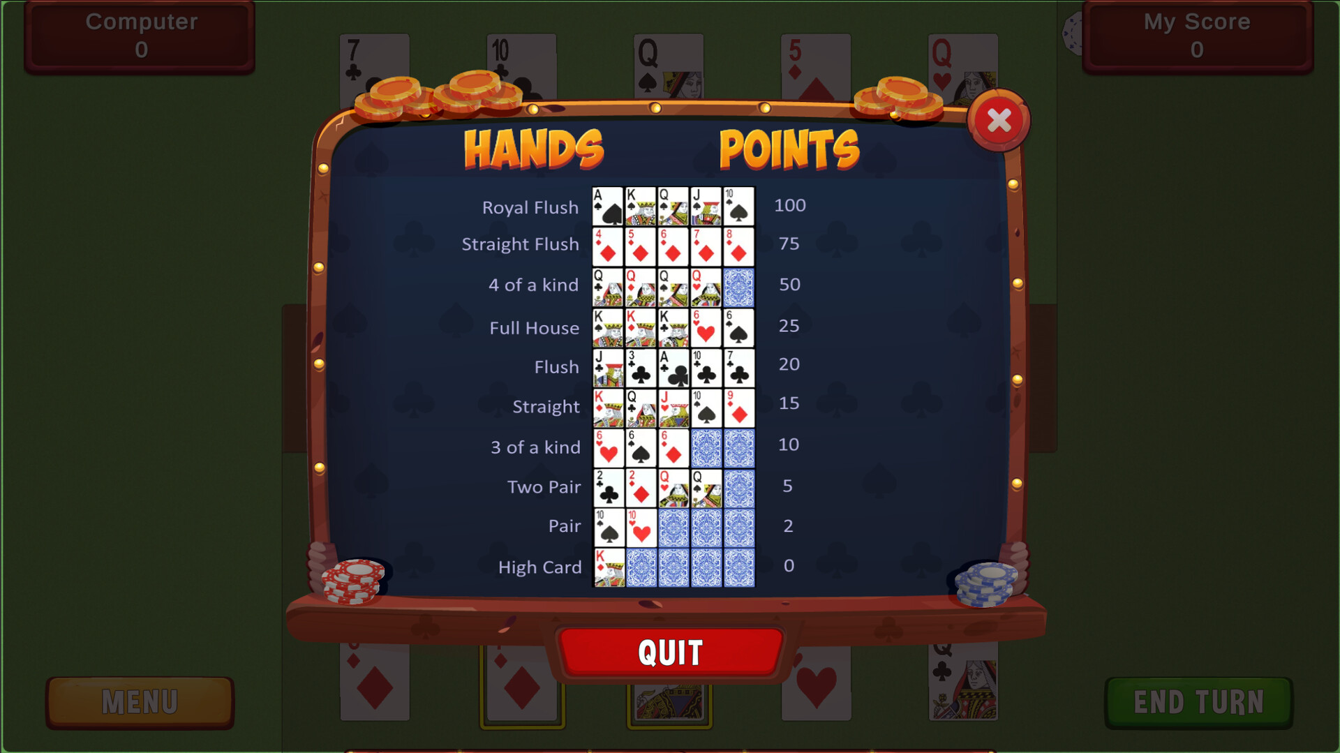 Ten 2 Ten Poker screenshot 3