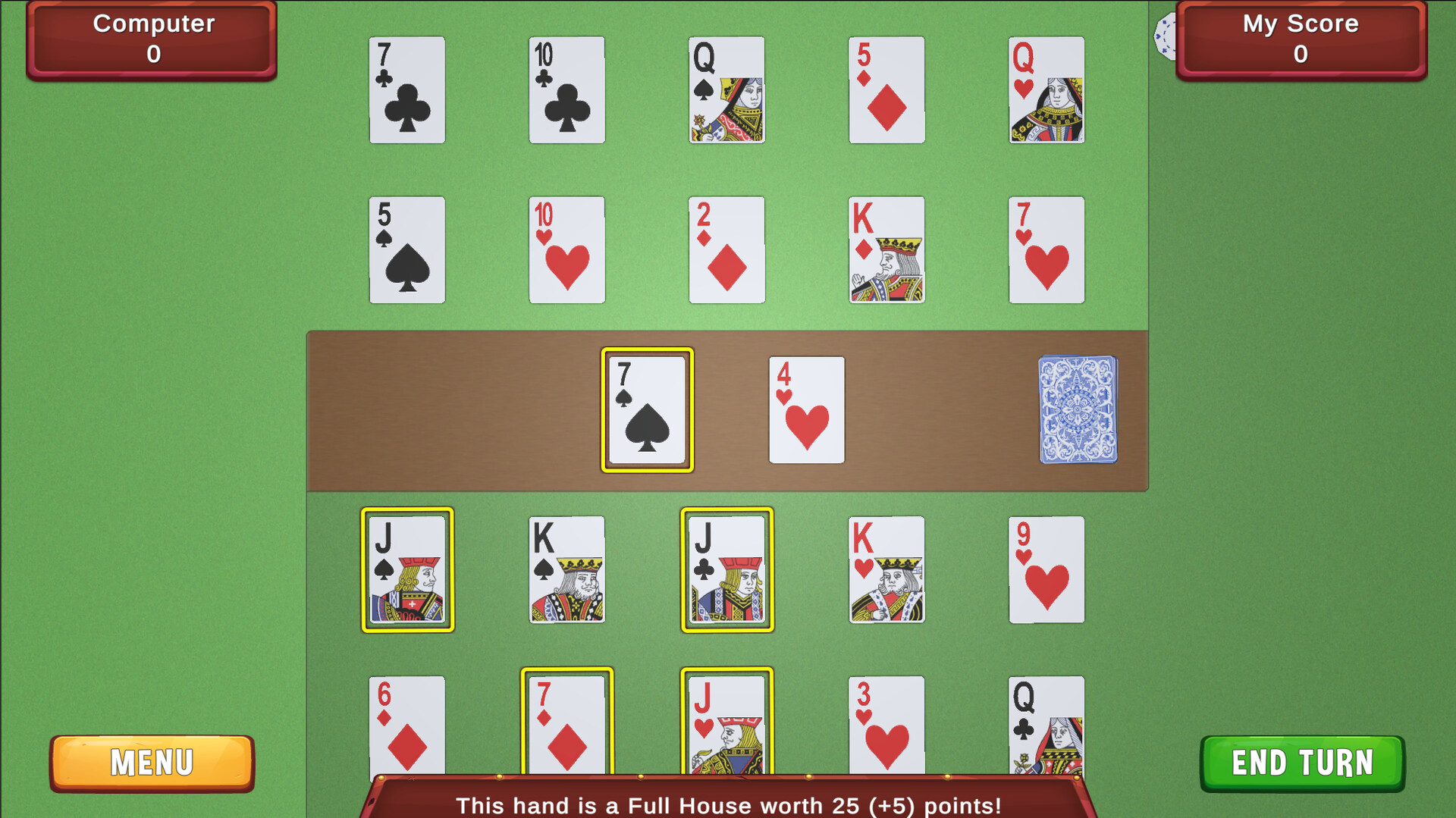 Ten 2 Ten Poker screenshot 2